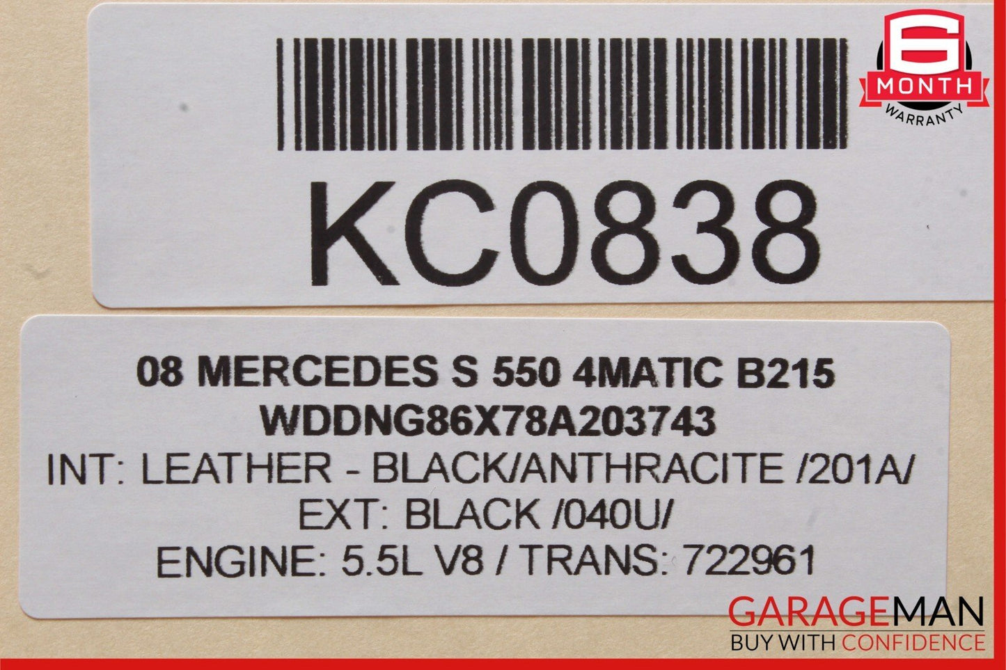07-14 Mercedes W221 S550 S400 S600 CL550 Electronic Parking Button Switch OEM