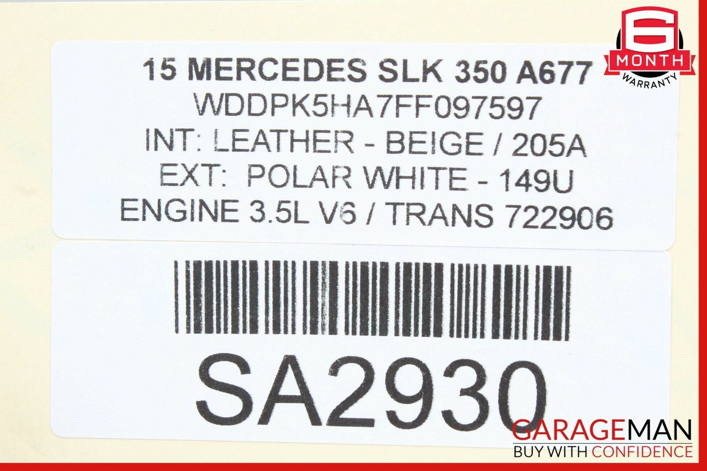 12-20 Mercedes R172 SLK350 SLK250 Rear Left Side Spindle Knuckle Hub Bearing