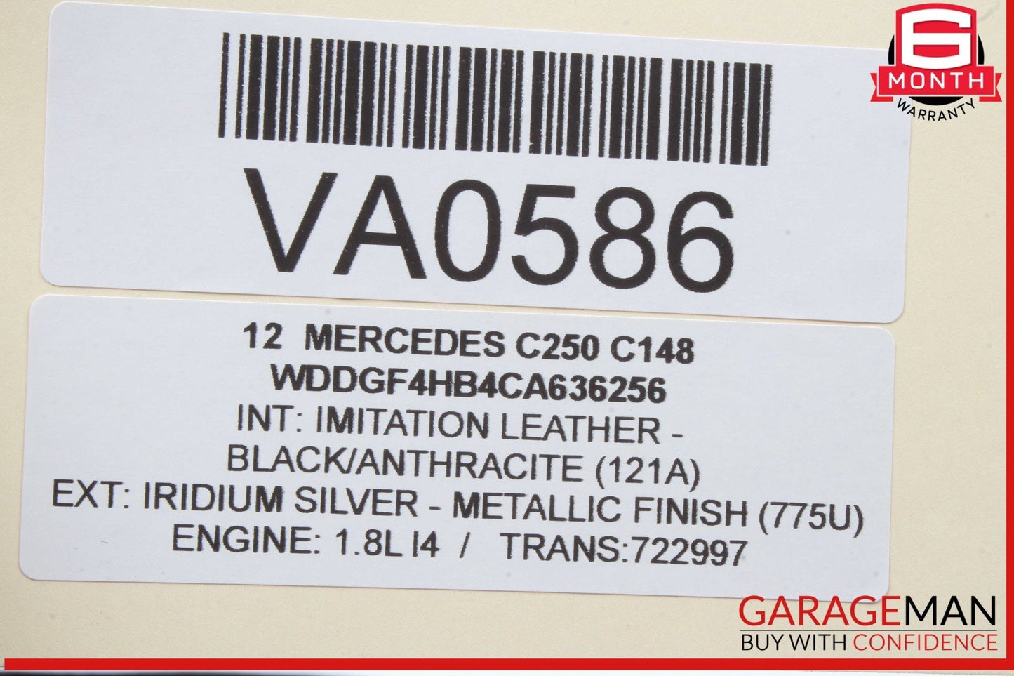 08-18 Mercedes W204 C250 E350 Rear Right Side Door Control Module 2129004006 OEM