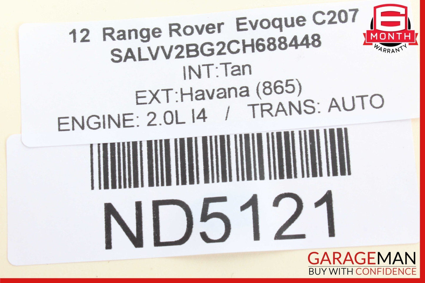 12-13 Range Rover Evoque Rear Right Passenger Side Door Control Module Unit OEM