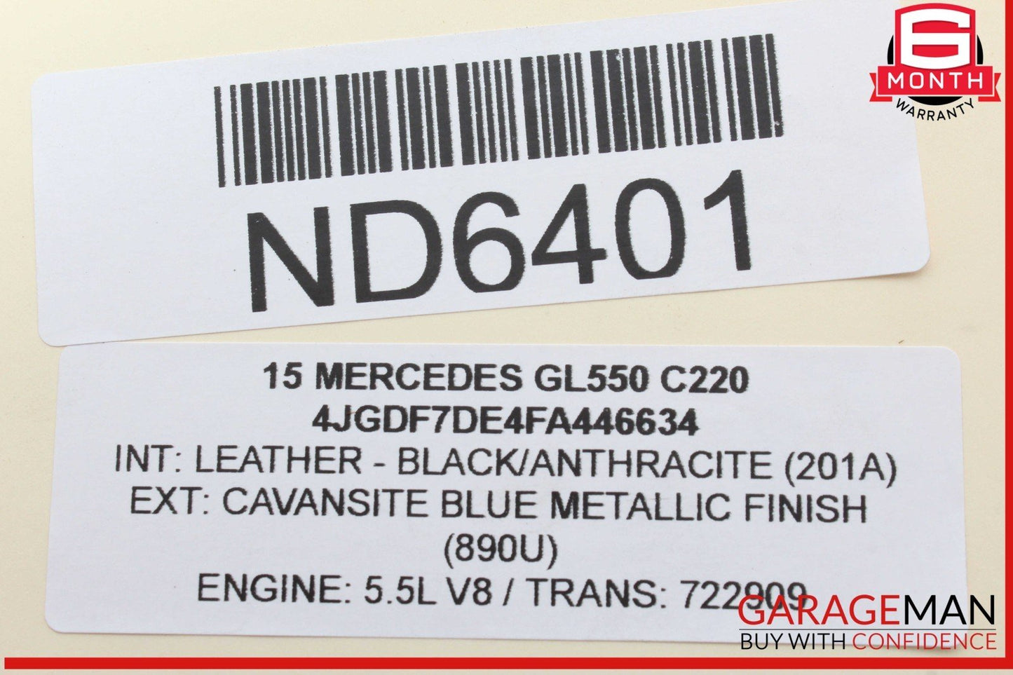 12-19 Mercedes X166 GL550 GL450 Rear Left or Right Upper Lateral Control Arm OEM