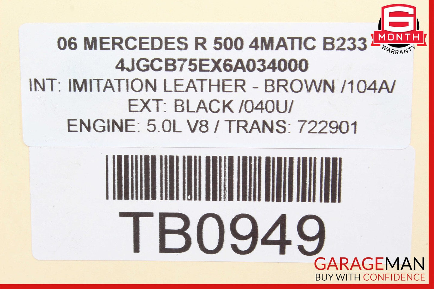 06-10 Mercedes W251 R500 Front Left Side Headlight Support Bracket OEM