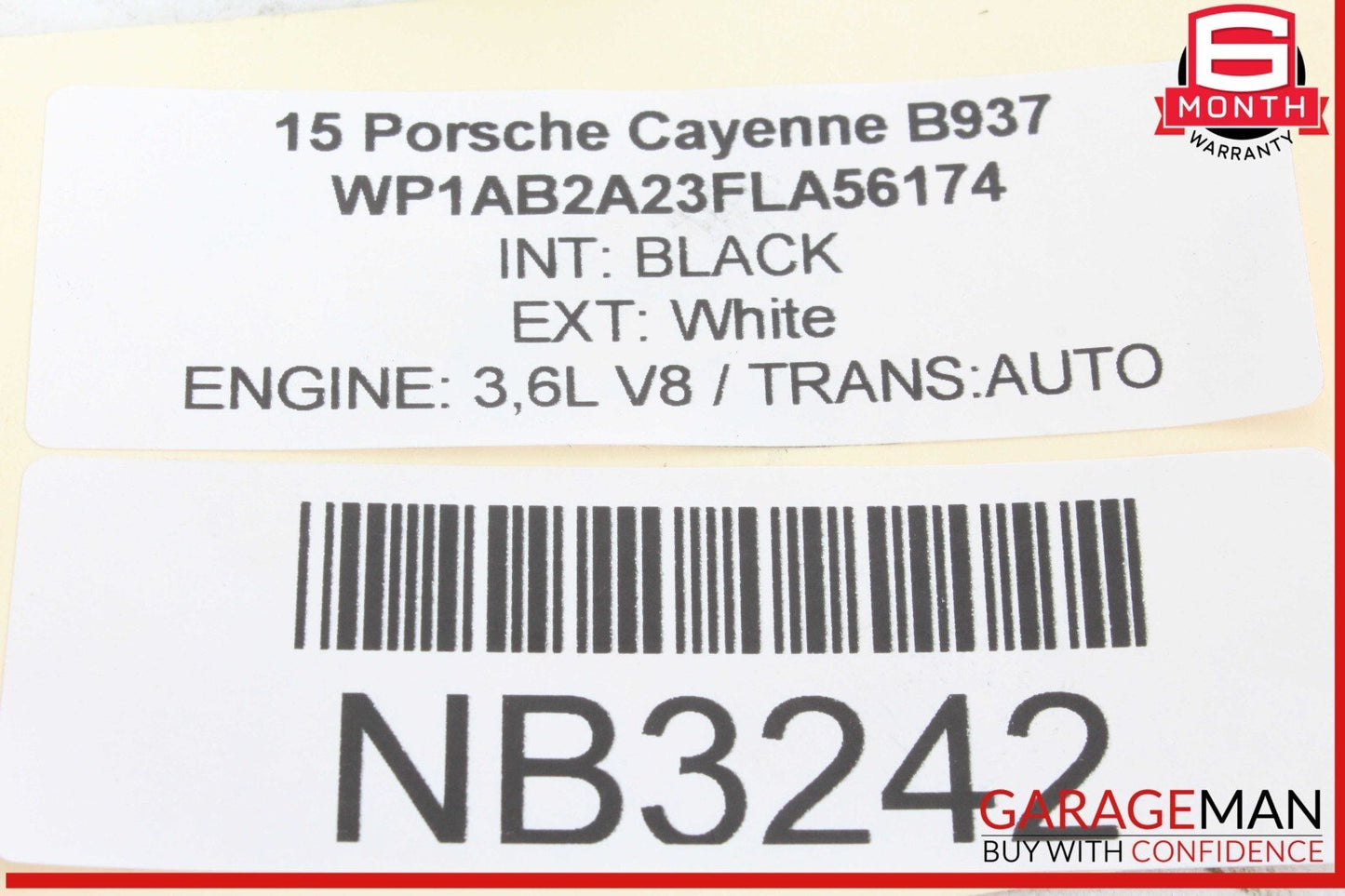 11-18 Porsche Cayenne 958 Front Right or Left Side Upper Control Arm OEM