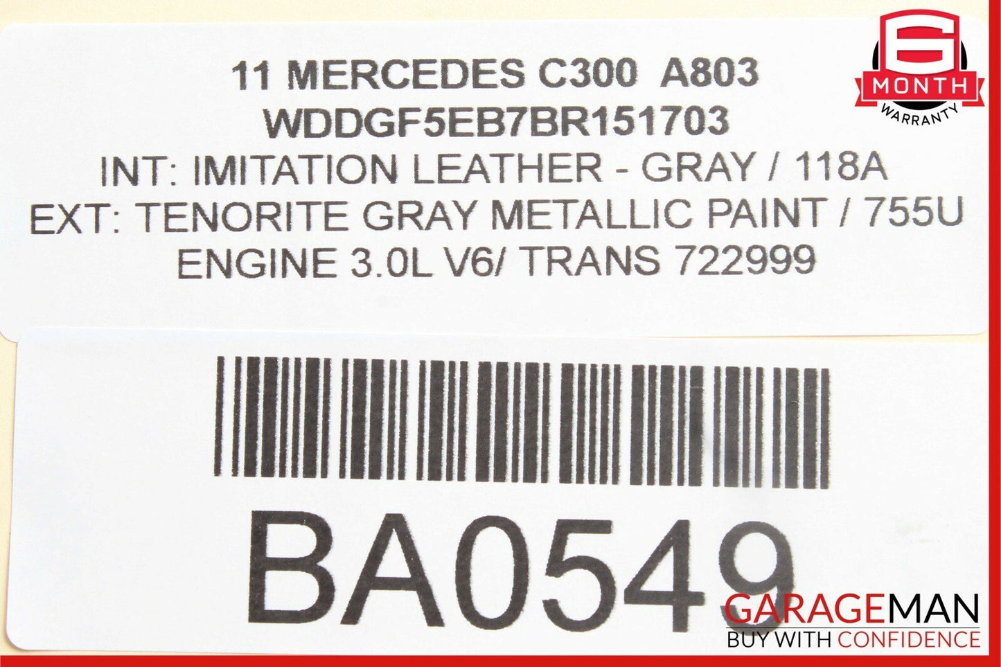 08-14 Mercedes W204 C300 C63 Sedan Front Right Side Door Tweeter Speaker Cover