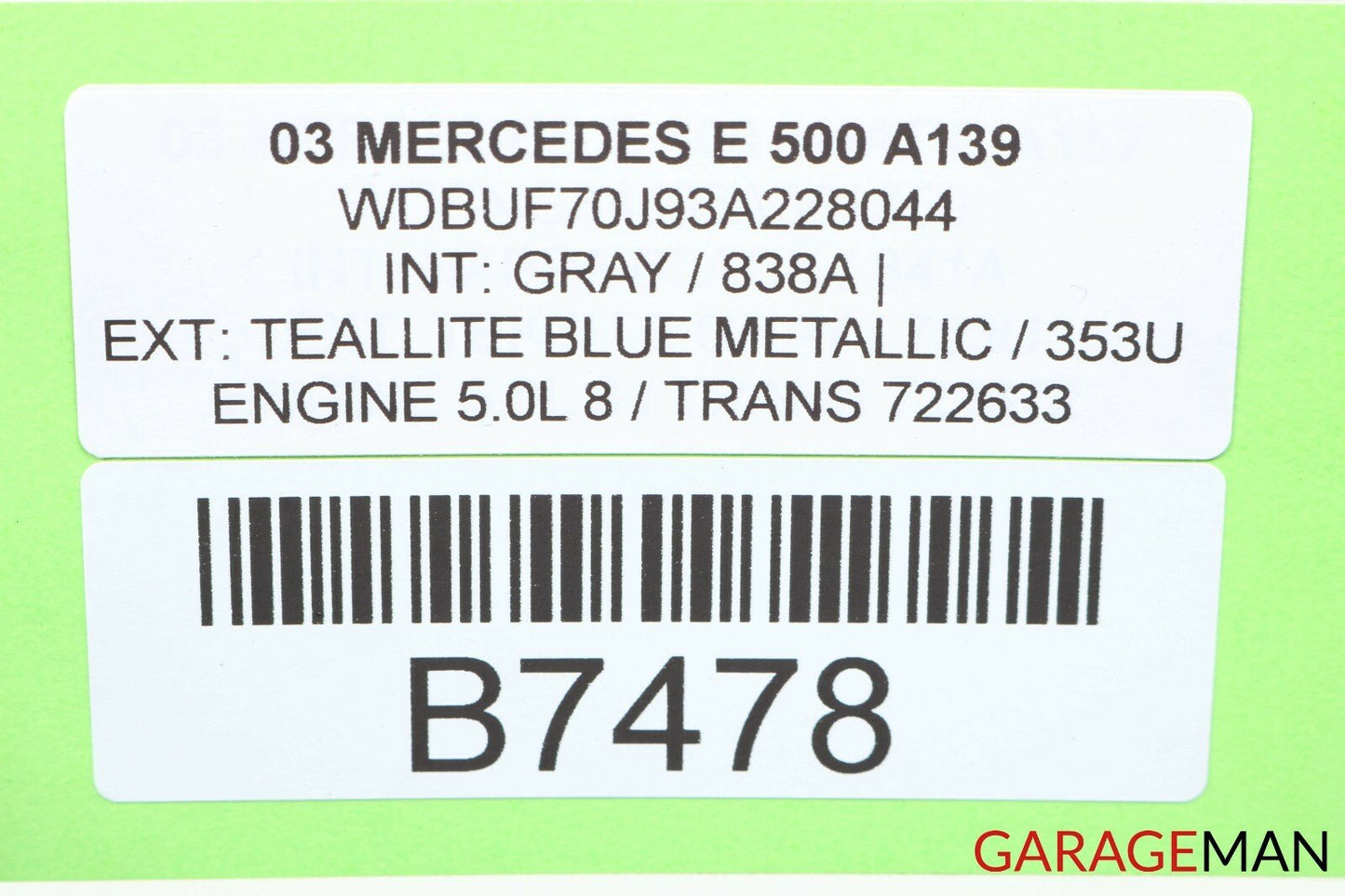 03-06 Mercedes W211 E500 E550 Rear Door Keyless Go Control Module 2118208826 OEM