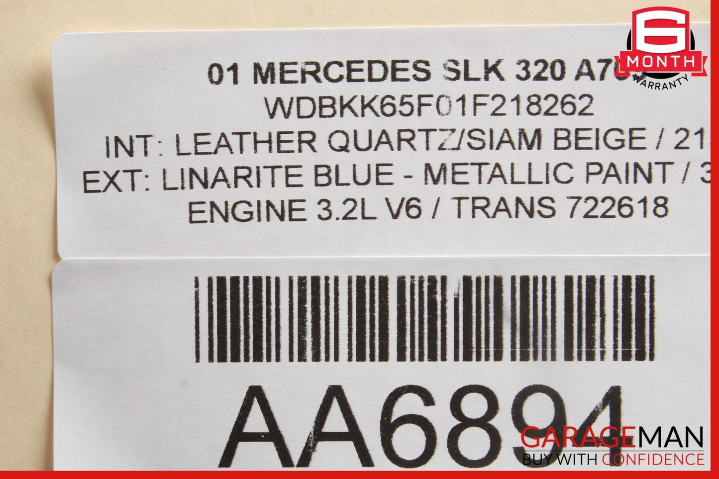 97-04 Mercedes R170 SLK230 SLK320 Rear Right / Left Lower Suspension Control Arm