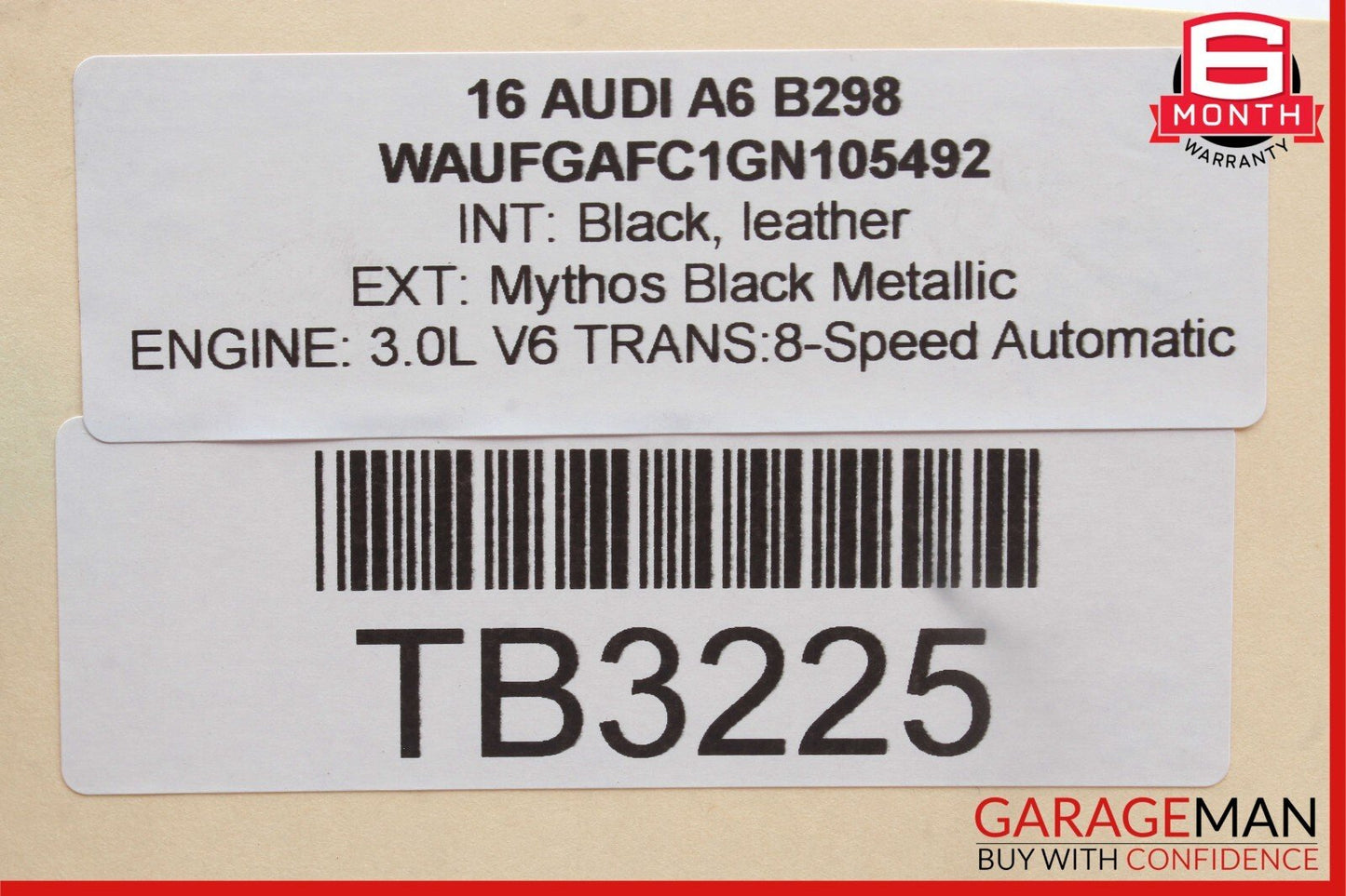 12-18 Audi A6 A7 Rear Right or Left Side Axle Shaft 8R0501203C OEM