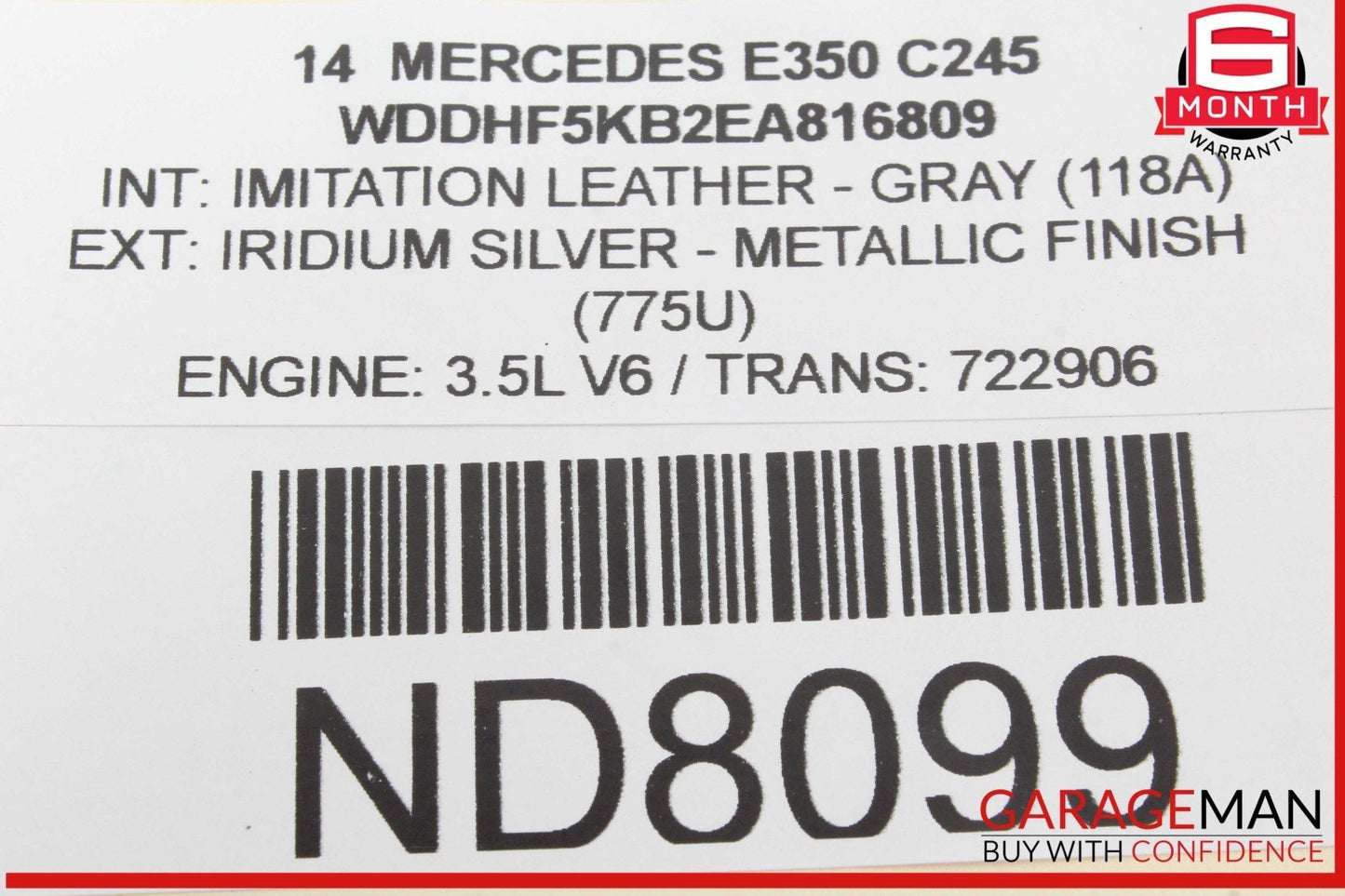 08-18 Mercedes-Benz E350 W212 Right Front Door Control Module 2129004214 OEM
