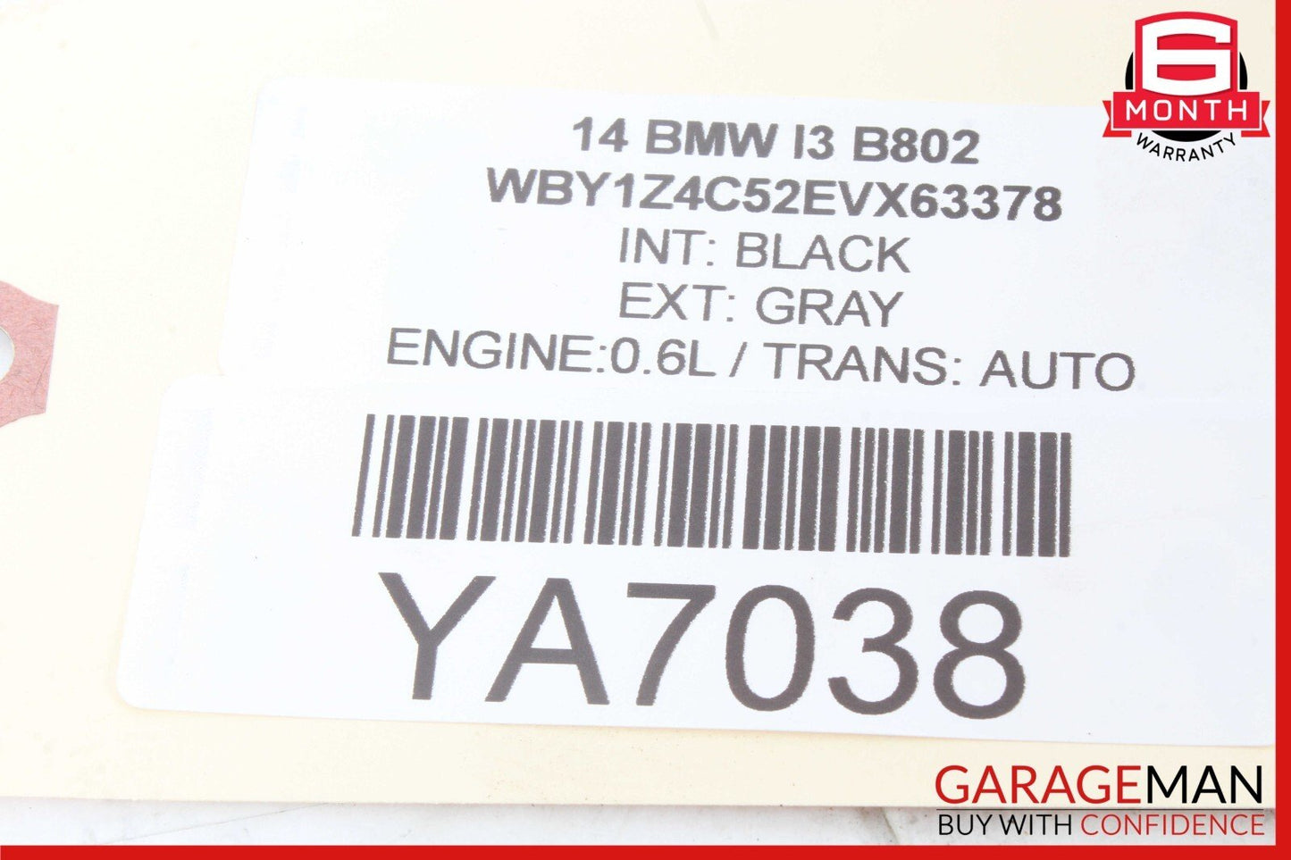 14-21 BMW i3 I01 Hybrid Front Right Side Reinforcement Bracket 6863513 OEM