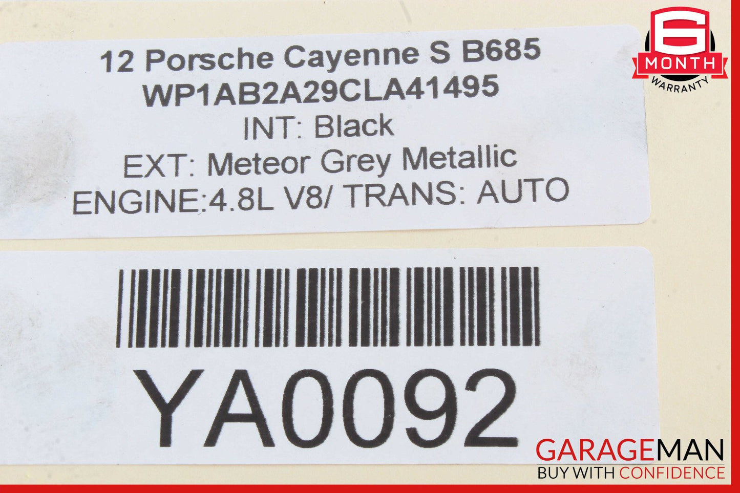 11-18 Porsche Cayenne 958 S Rear Left / Right Side Upper Rearward Control Arm