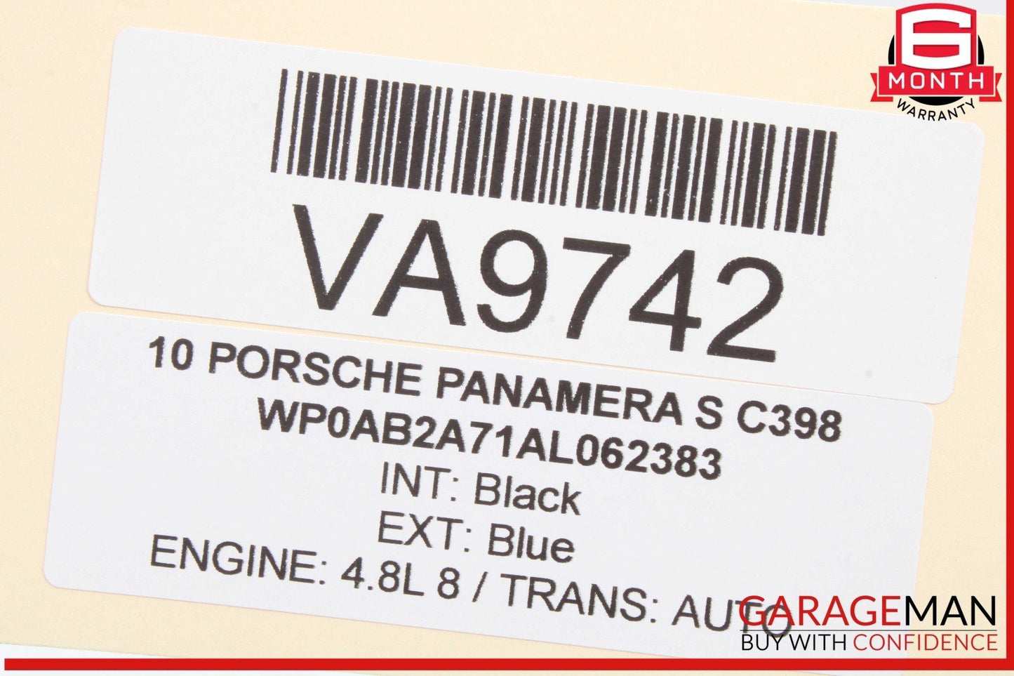 10-16 Porsche Panamera 970 Rear Right or Rear Left Side Upper Control Arm OEM