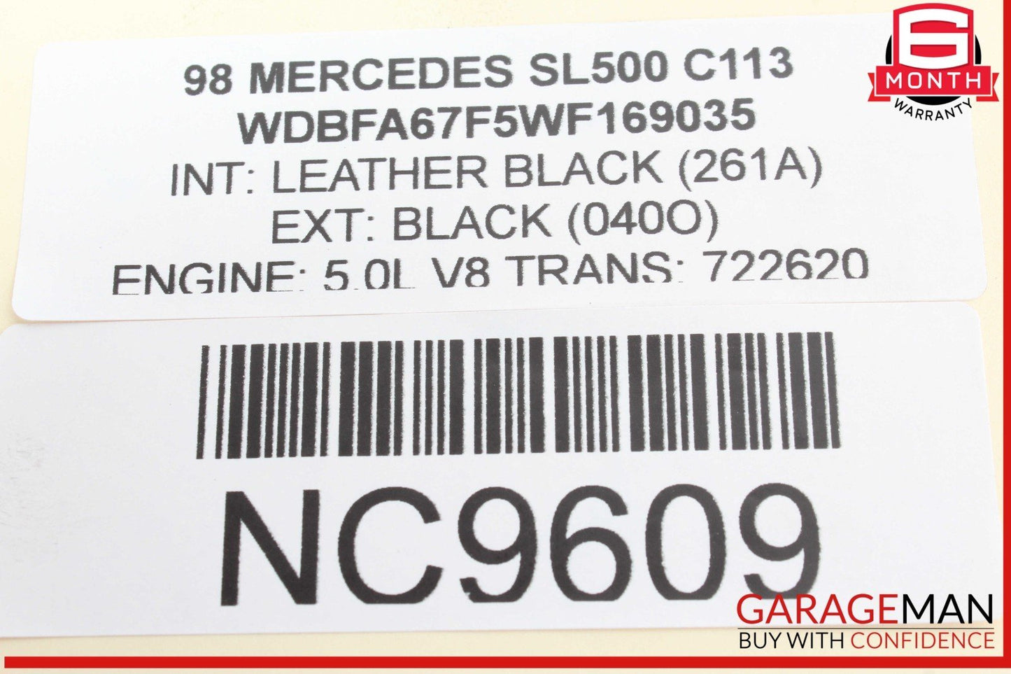 98-07 Mercedes R129 SL500 CL500 M113 Mass Air Flow Sensor 1120940048 OEM