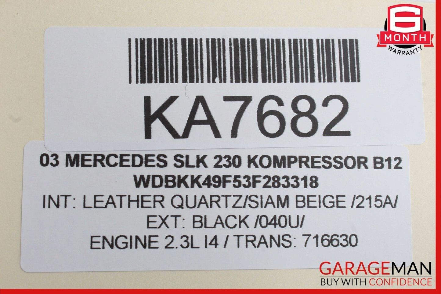 97-04 Mercedes R170 SLK230 Front Right Passenger Dash A/C AC Air Vent Trim Grill