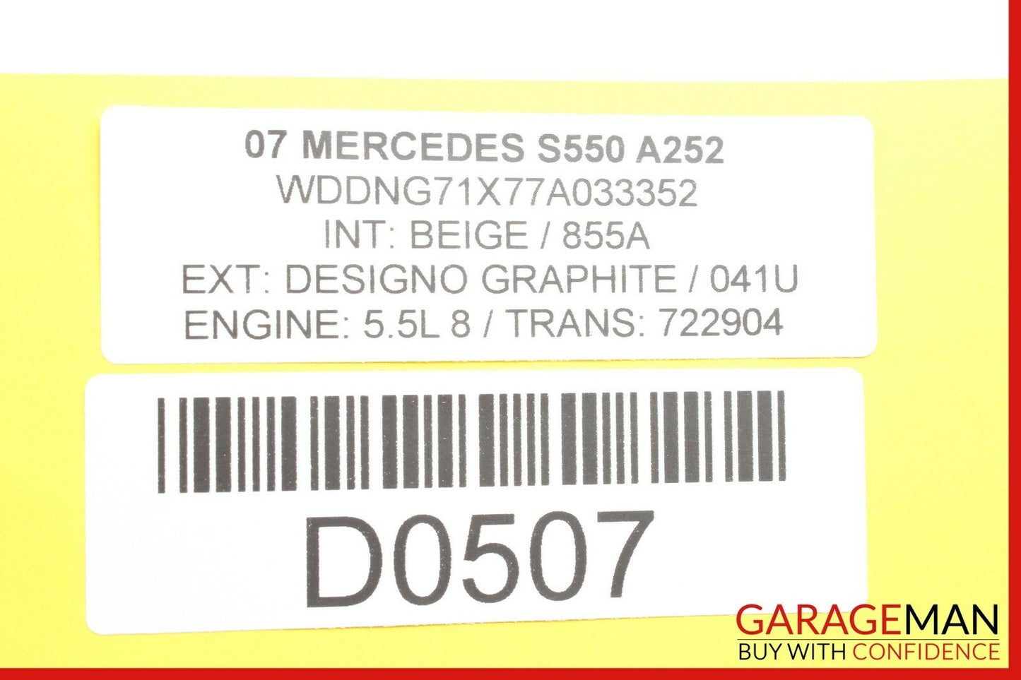 07-09 Mercedes W221 S550 CL600 Ipod Interface Control Module B6 782 42 45 OEM