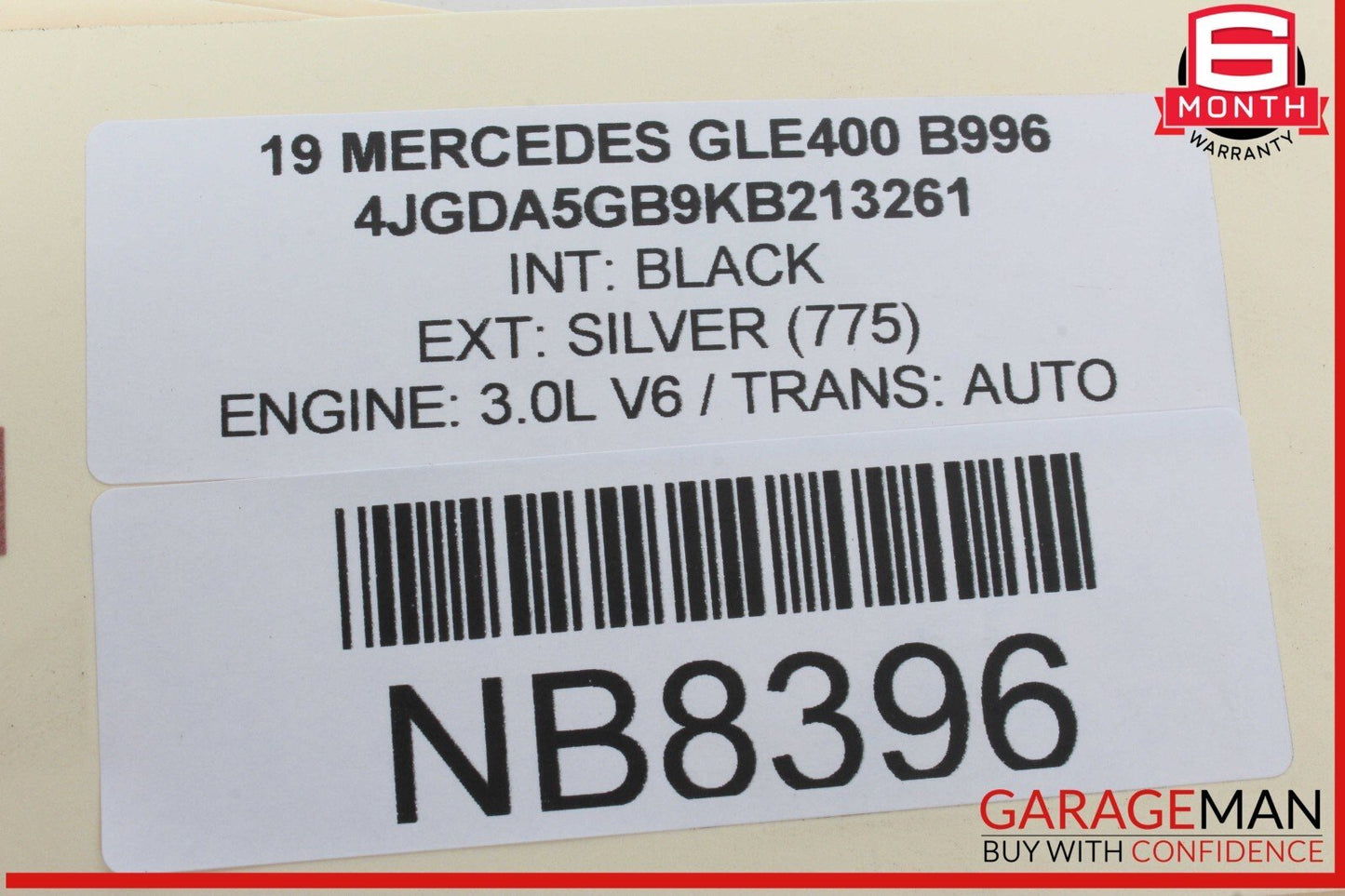 12-19 Mercedes W166 GLE400 GL450 Rear Left Driver Side Exterior Door Handle OEM