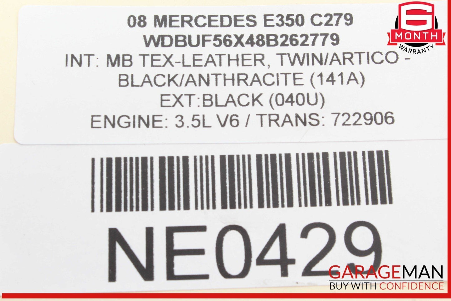 06-09 Mercedes W211 E350 E550 CLS350 Power Steering Pump Reservoir Assembly OEM