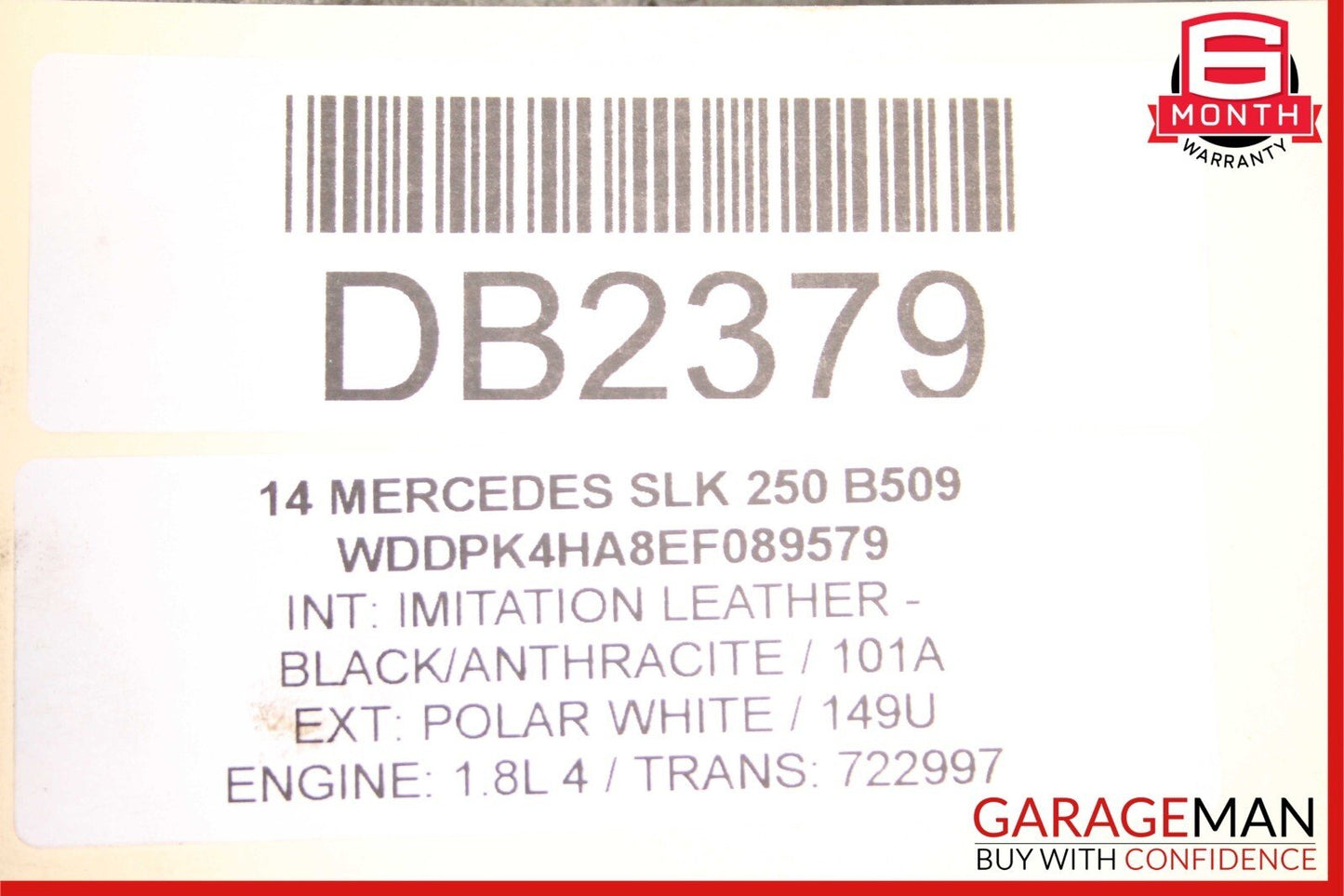 12-15 Mercedes W204 C250 SLK250 722.9 7G Automatic Transmission 722.997 84k OEM