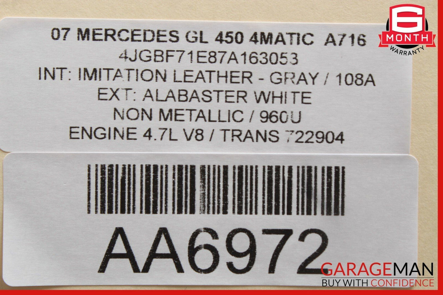 06-12 Mercedes GL320 ML450 Front Left Door Audio Tweeter Speaker Cover Brown
