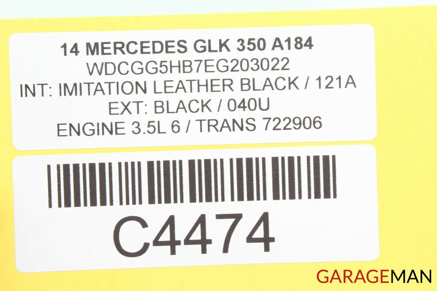 13-15 Mercedes X204 GLK350 Engine Motor Cylinder Head Vacuum Pump 2760109804 OEM