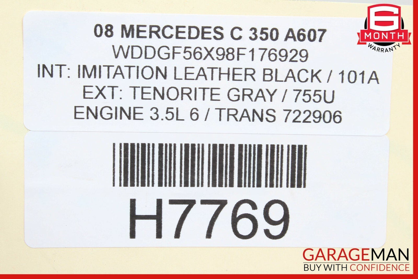 08-14 Mercedes W204 C250 C300 Shark Fin Radio Antenna OEM