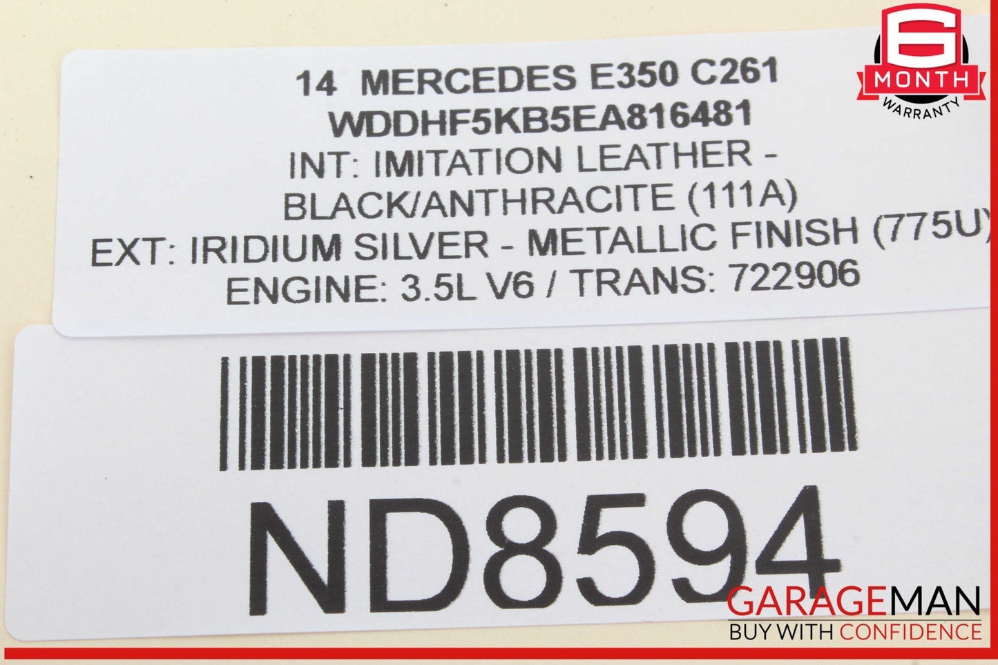 14-16 Mercedes W212 E350 E550 Front Right Side Dashboard Dash Airbag OEM
