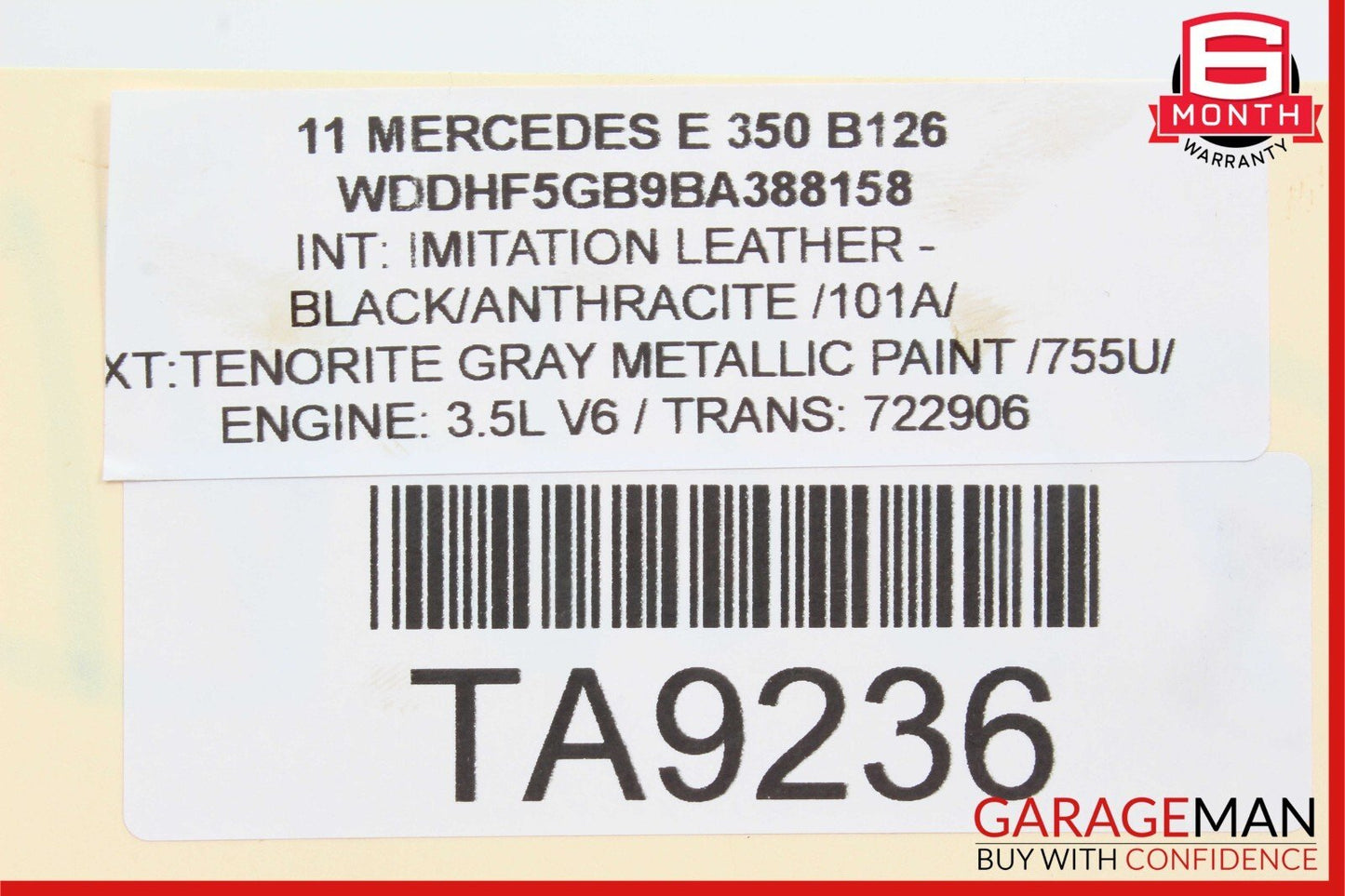06-11 Mercedes W212 E350 C300 Engine Motor Coolant Water Pump Assembly OEM