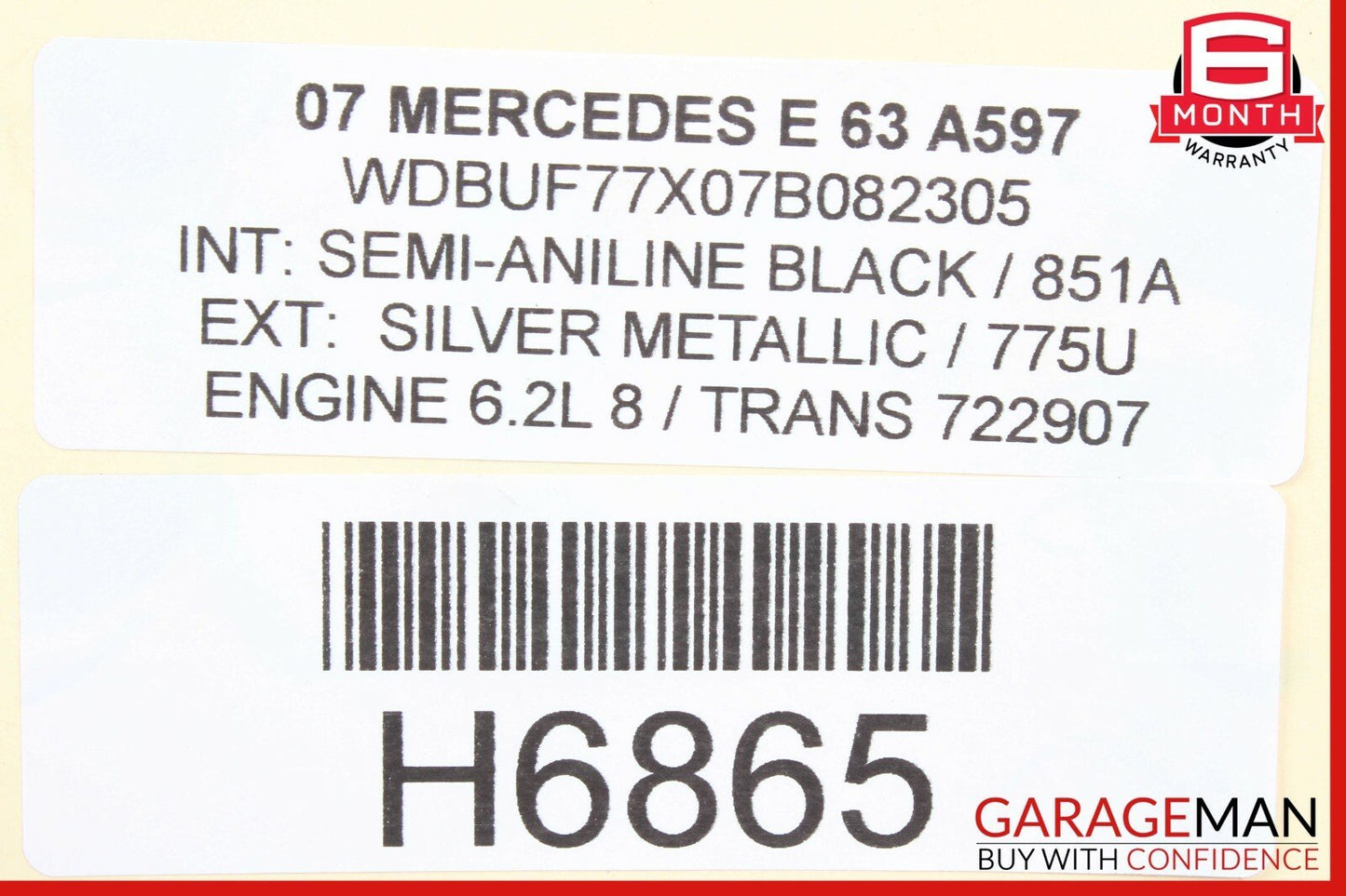 Mercedes SL500 CLS500 E63 AMG Rear Right Passenger Side Upper Control Arm