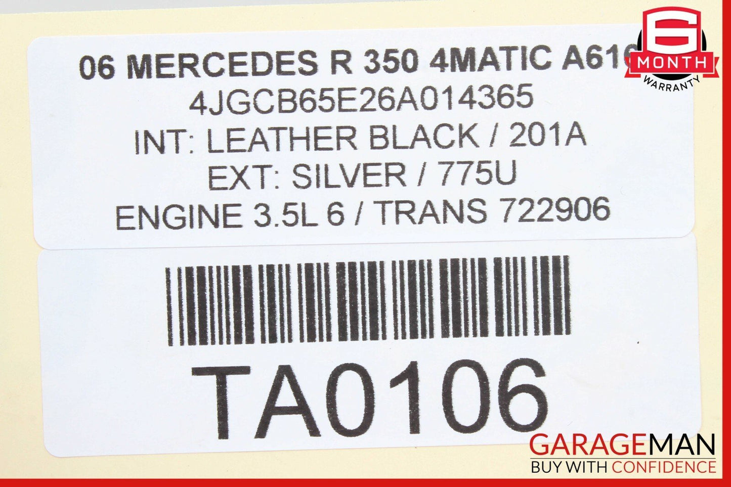 06-09 Mercedes W251 R350 Windshield Washer Fluid Tank Bottle Reservoir OEM