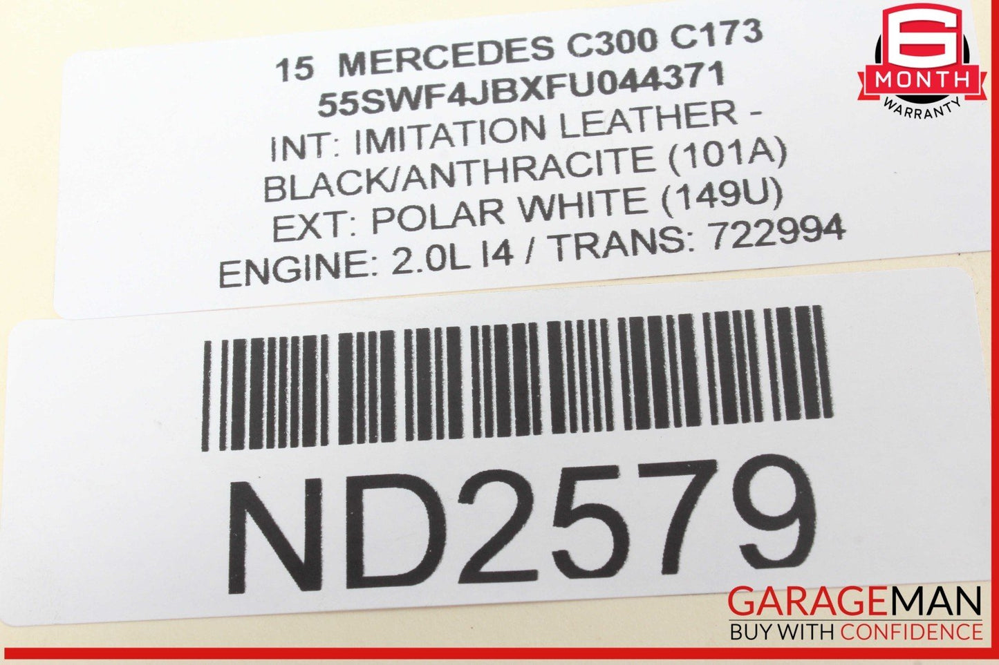 08-20 Mercedes W205 C300 Rear Left or Right Lower Suspension Control Arm OEM