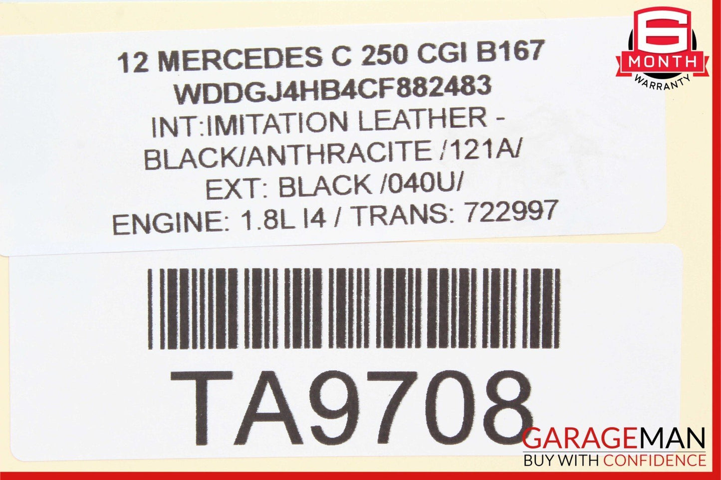 10-16 Mercedes W204 C250 SLK250 1.8L M271 Engine Throttle Body 2661410525 OEM