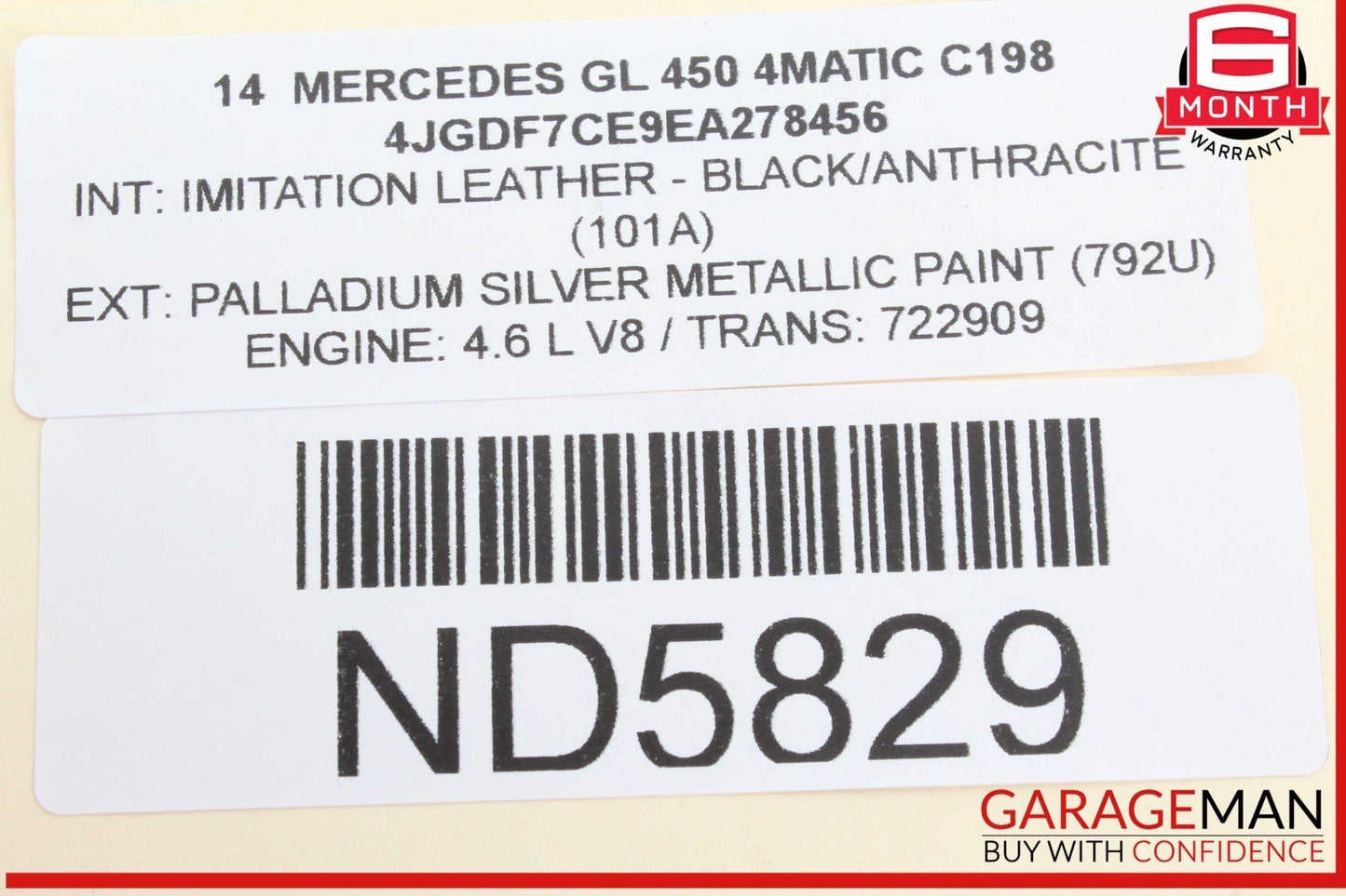 12-19 Mercedes X166 GL450 4MATIC Rear Left Side Tie Rod Upper Control Arm OEM