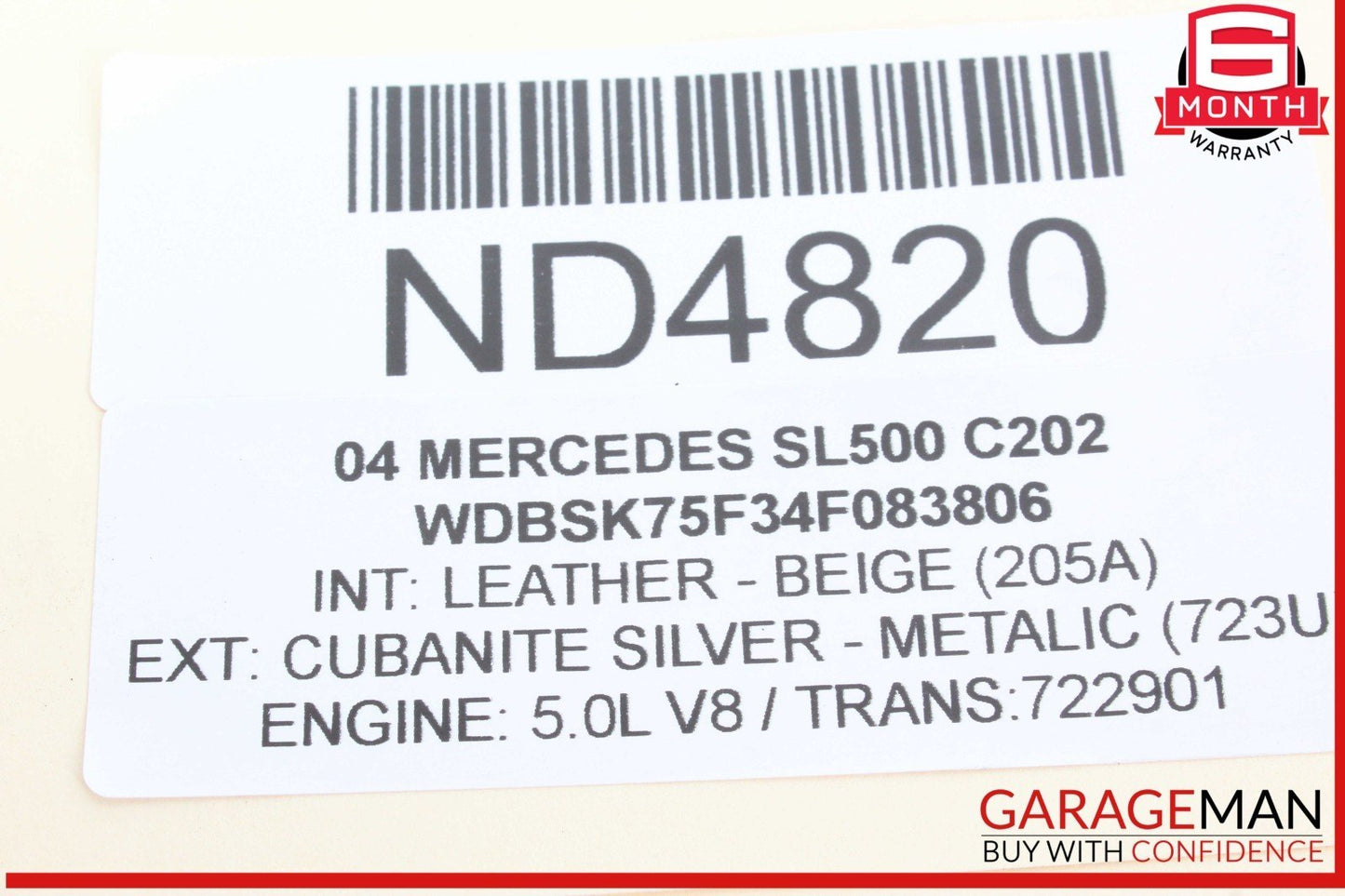 03-08 Mercedes R230 SL500 SL550 Left Driver Side Headlight Bracket Support