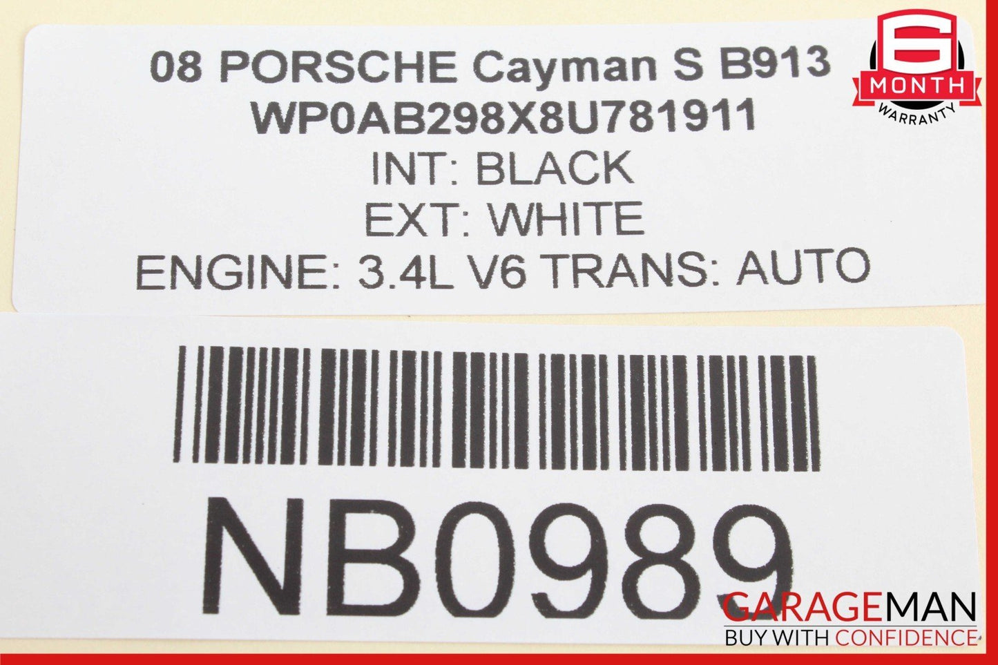 05-08 Porsche Boxster Cayman 987 Center Auxiliary Radiator