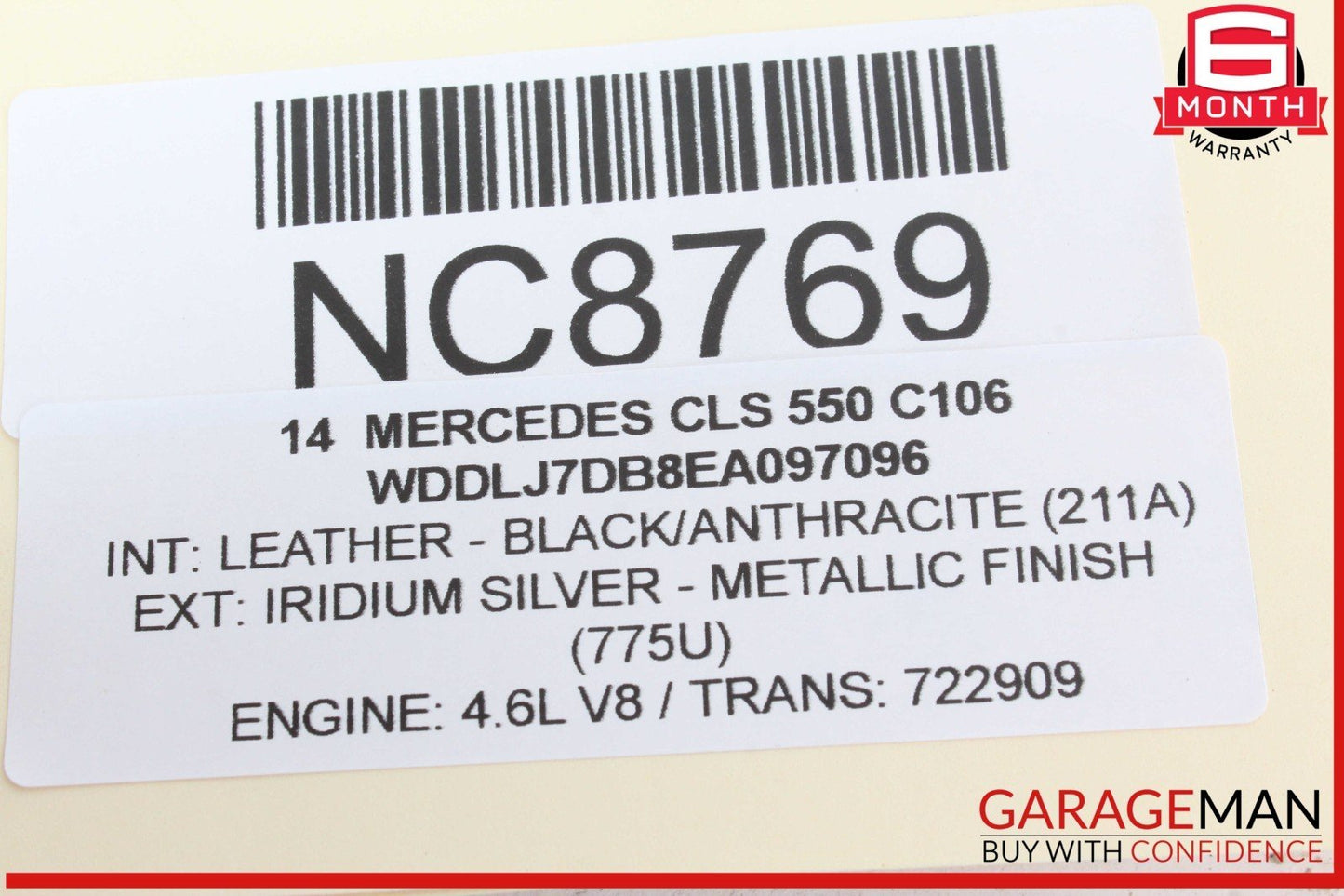 08-17 Mercedes W218 CLS550 Rear Right or Rear Left Side Upper Control Arm OEM