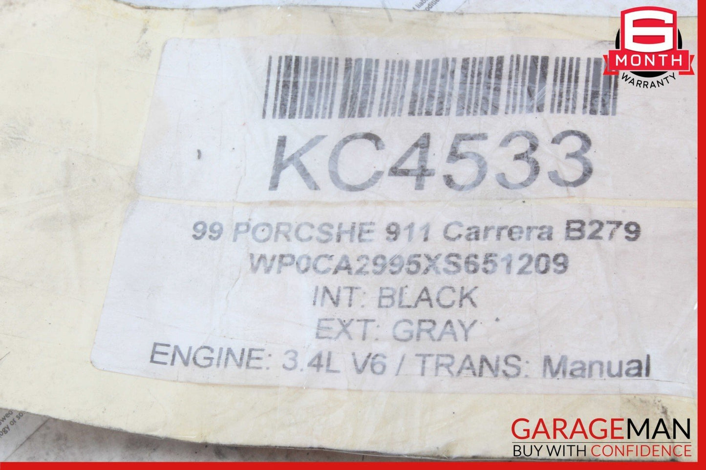 99-05 Porsche Carrera 911 996 Rear Left Quarter Window Glass OEM