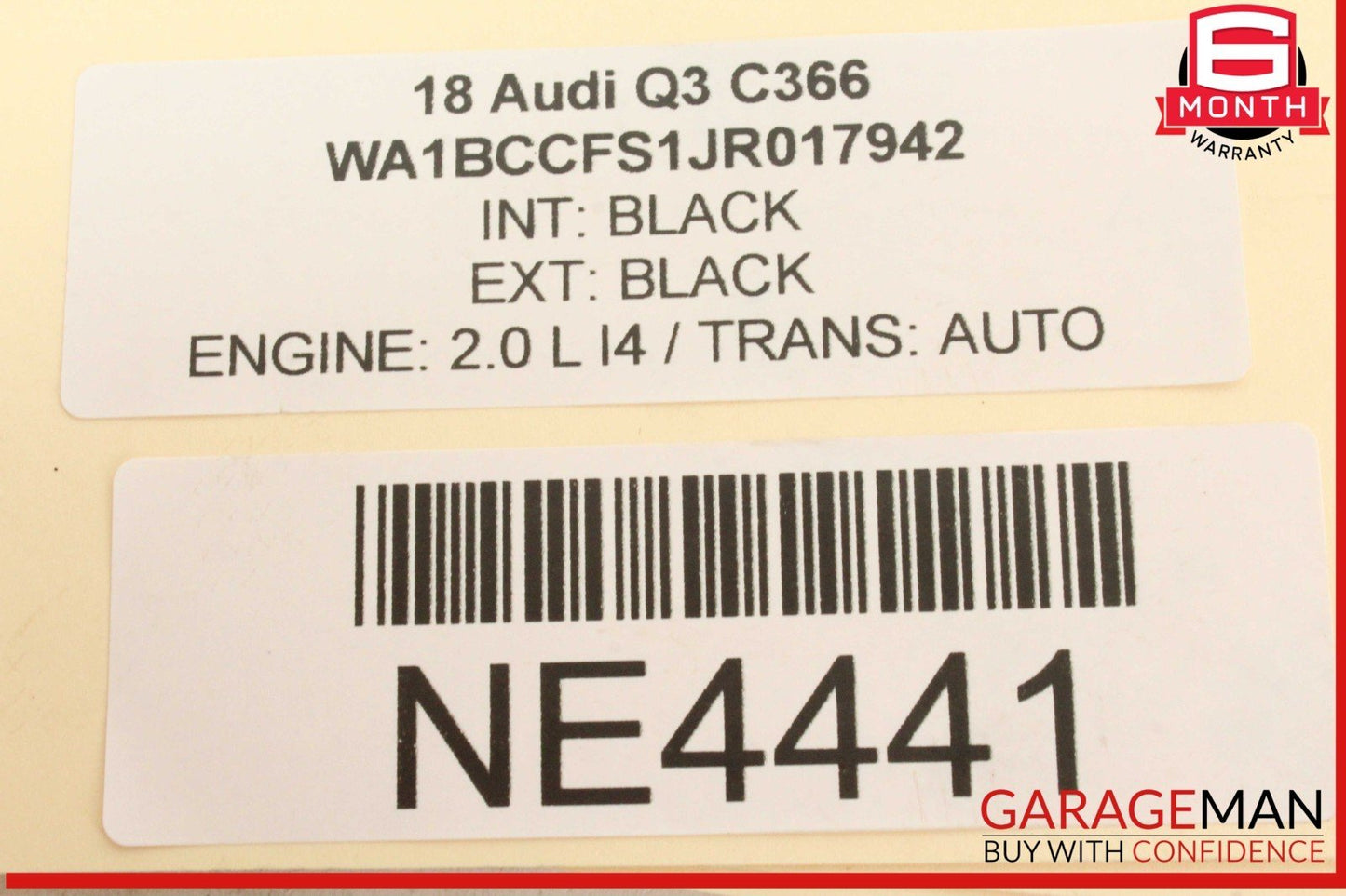 15-18 Audi Q3 Rear Right Passenger Side Lower Lateral Control Arm 1K0501530C OEM