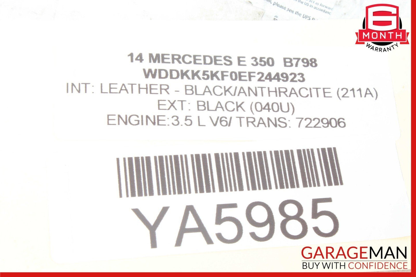 10-17 Mercedes W207 E350 E550 Front Right Side Seat Belt Feeder Retractor OEM