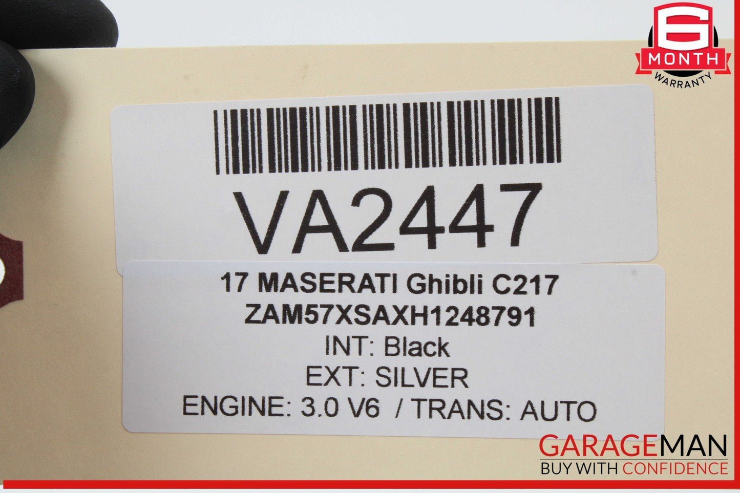 14-17 Maserati Ghibli Rear Trunk Lid Lock Latch Actuator 670037461 OEM