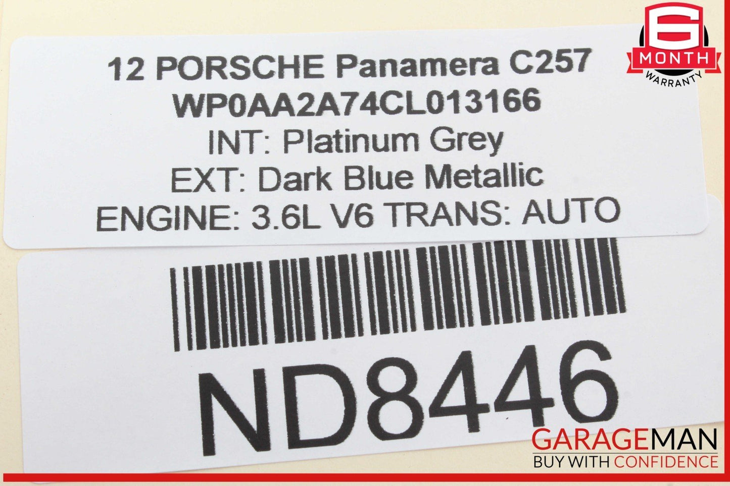 10-16 Porsche Panamera 970 Rear Right Passenger Side Blind Spot Radar Sensor OEM