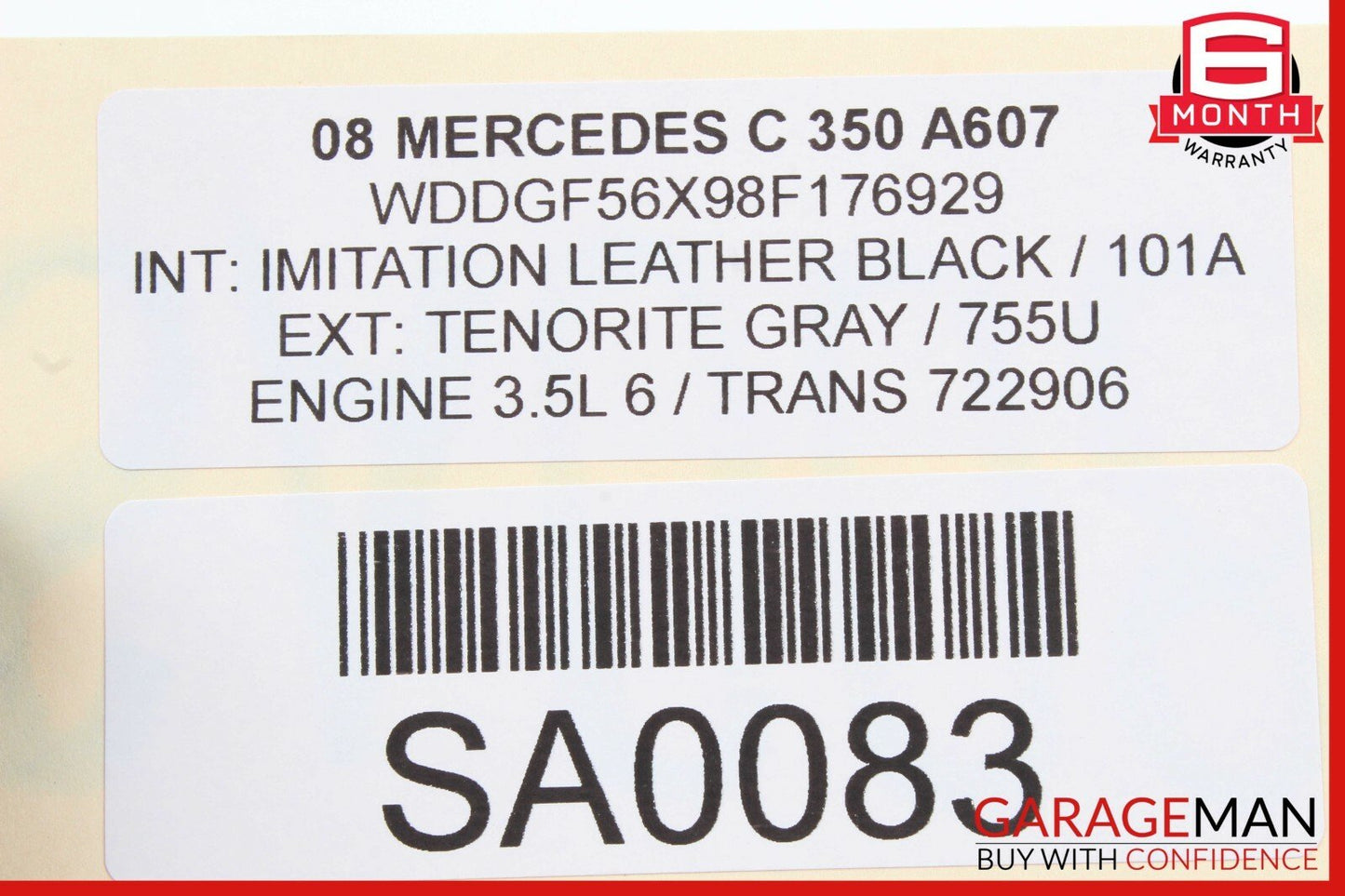 08-16 Mercedes W204 C350 RWD Rear Differential Diff Axle Carrier OEM
