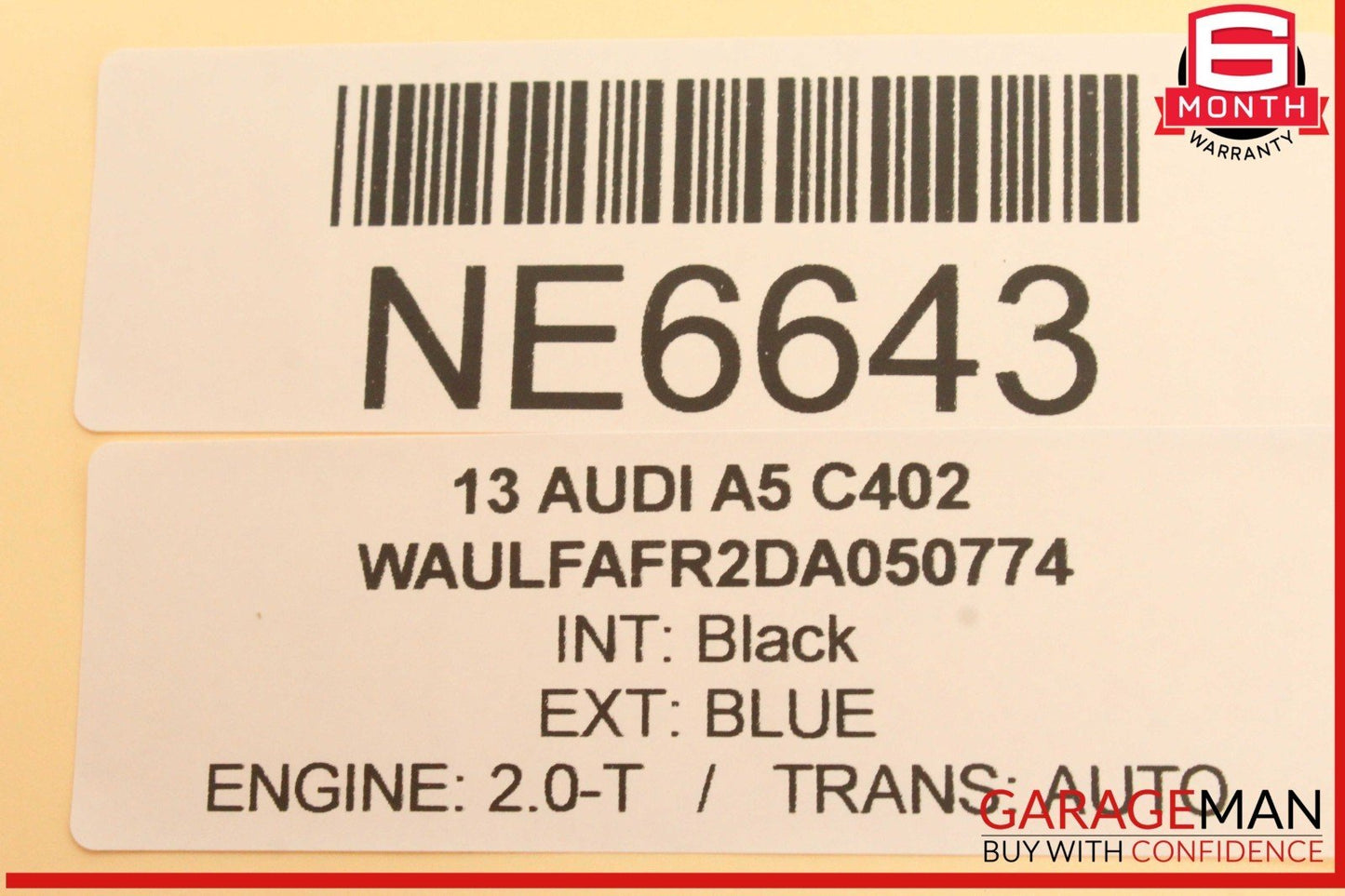 09-17 Audi A5 Q5 A4 S4 S5 Front Left Driver Side Sun Visor Gray 8U0857551D OEM
