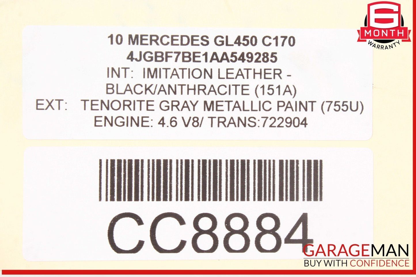 06-12 Mercedes X164 GL450 ML63 AMG Front Right Headlight Support Bracket OEM