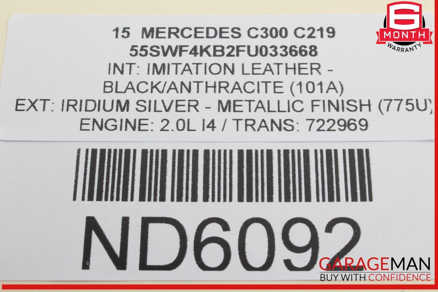 15-20 Mercedes W205 C300 Rear Right Passenger Side Door Control Module Unit OEM