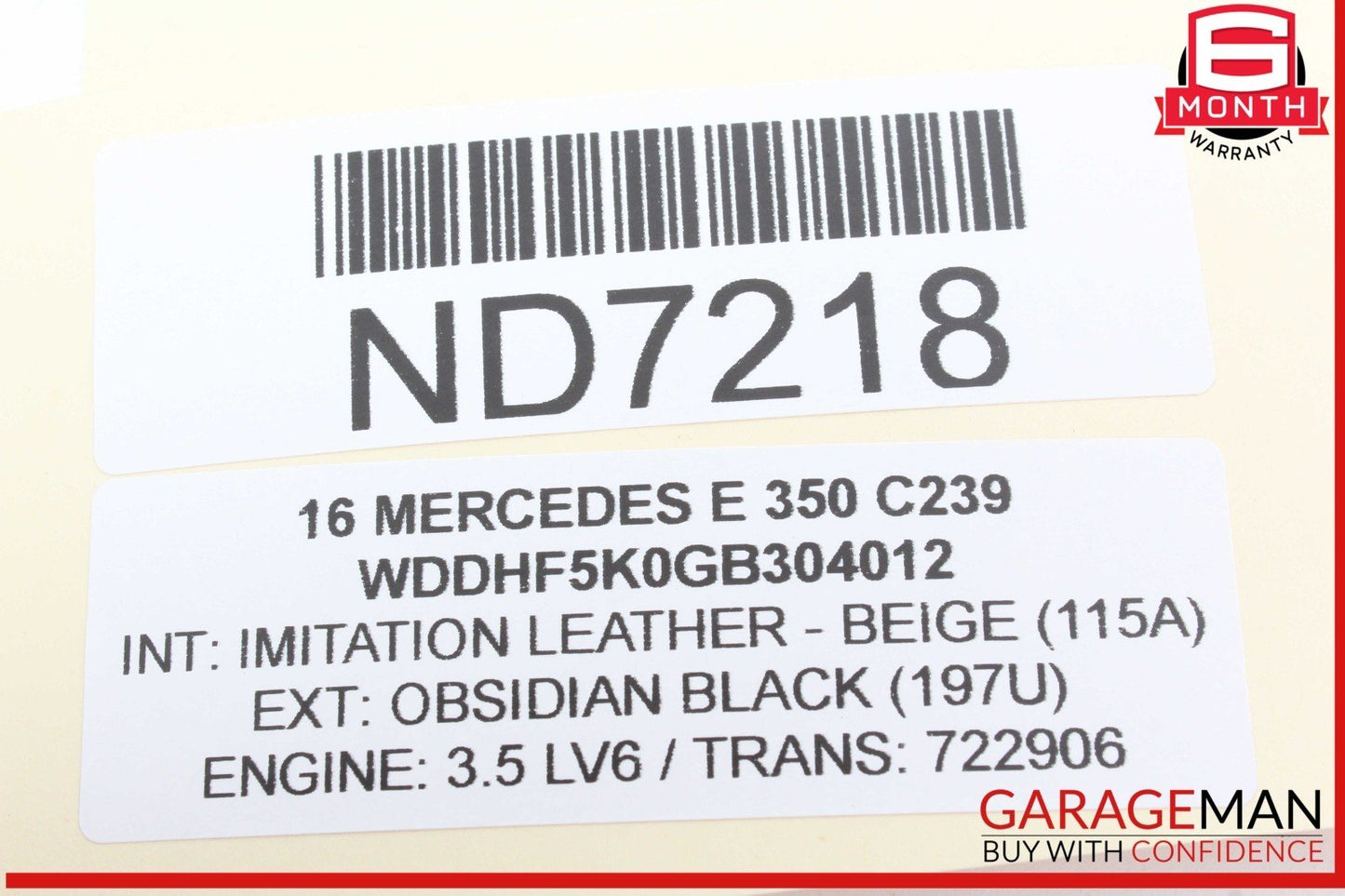 08-18 Mercedes W212 E350 C250 Rear Left Side Door Control Module Unit OEM