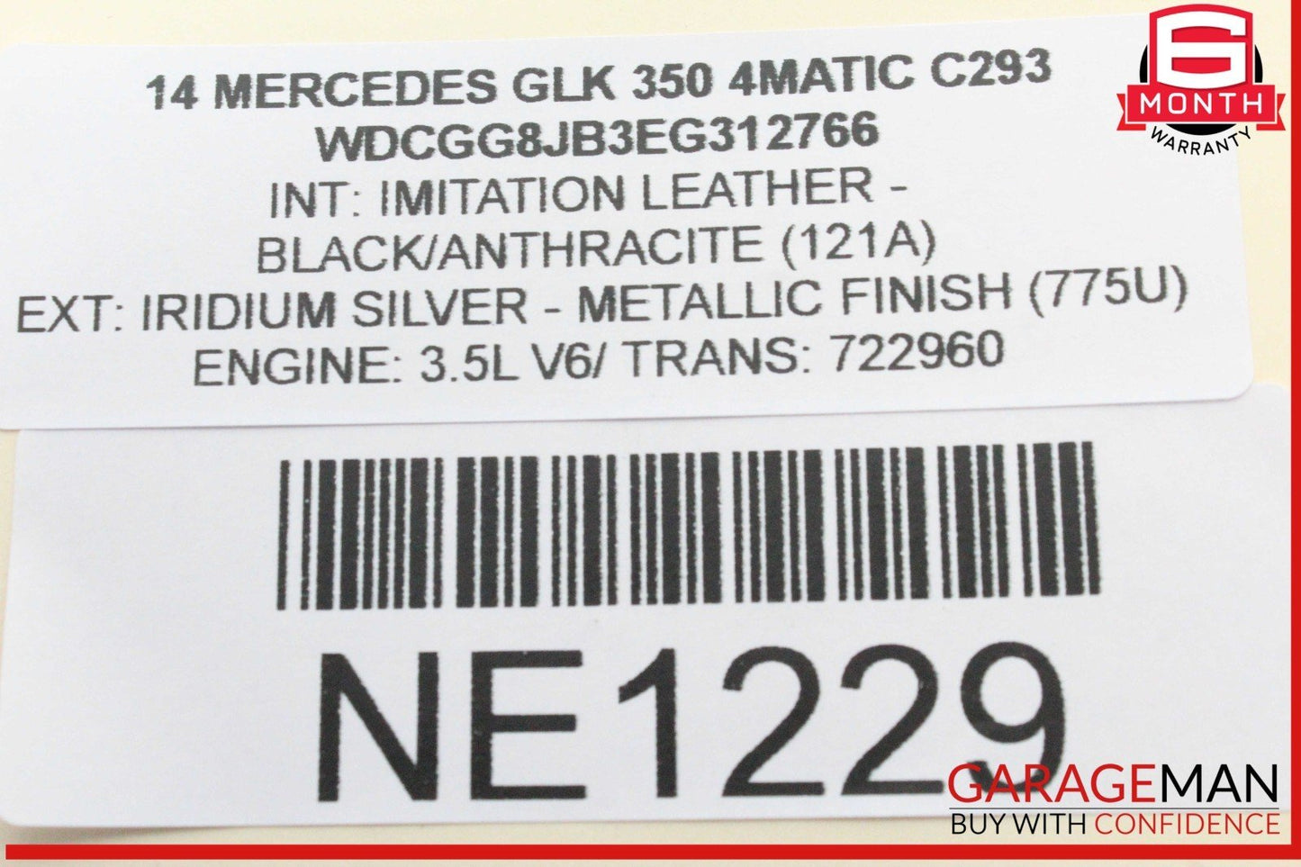 08-18 Mercedes X204 GLK350 4MATIC Rear Right Side Door Control Module OEM