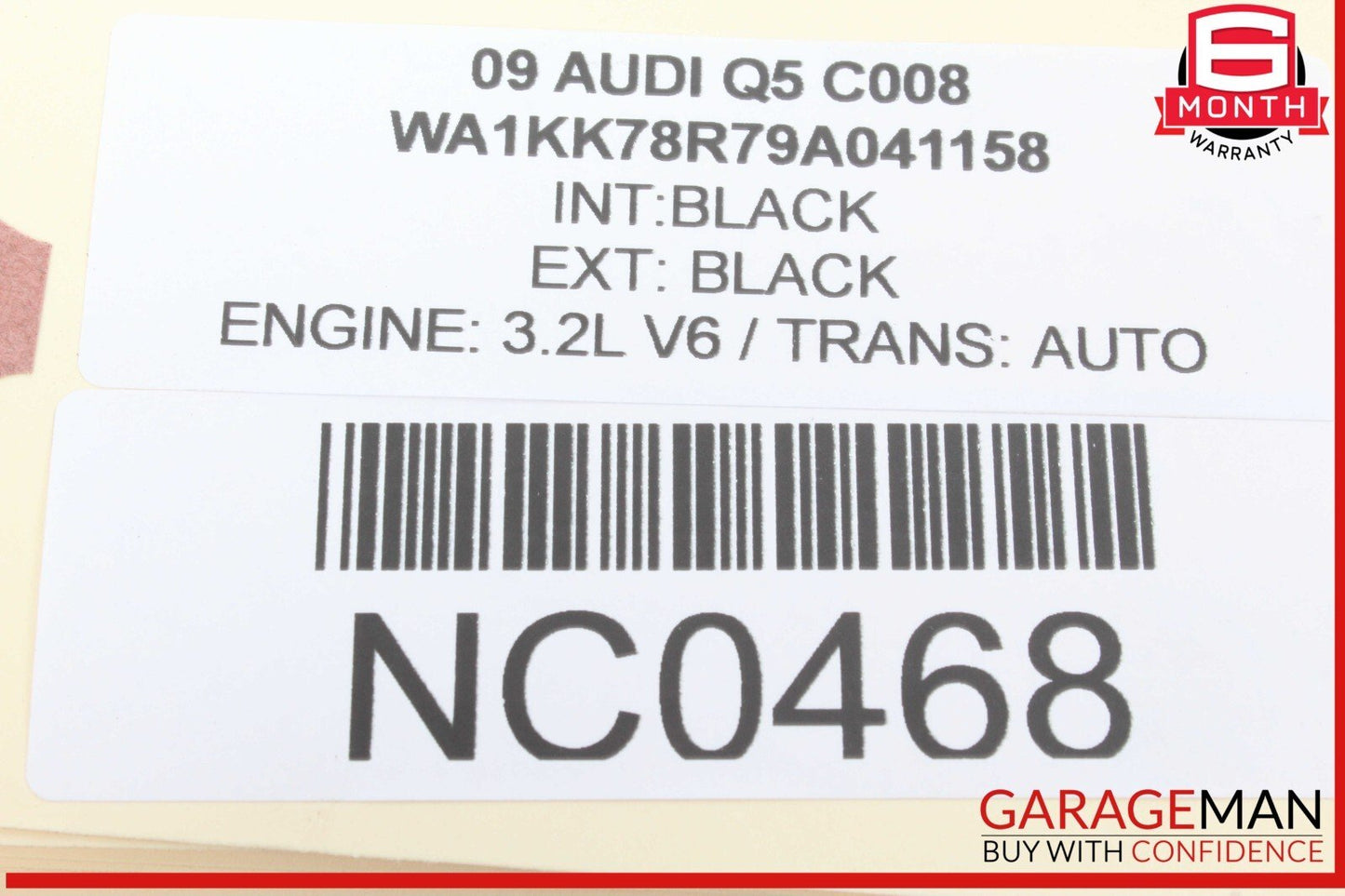 09-12 Audi Q5 Rear Left or Rear Right CV Axle Shaft OEM