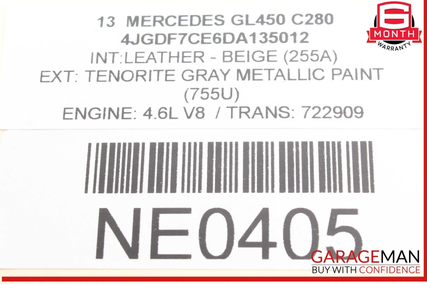 06-13 Mercedes X164 GL450 ML350 Rear Right or Left Suspension Upper Control Arm