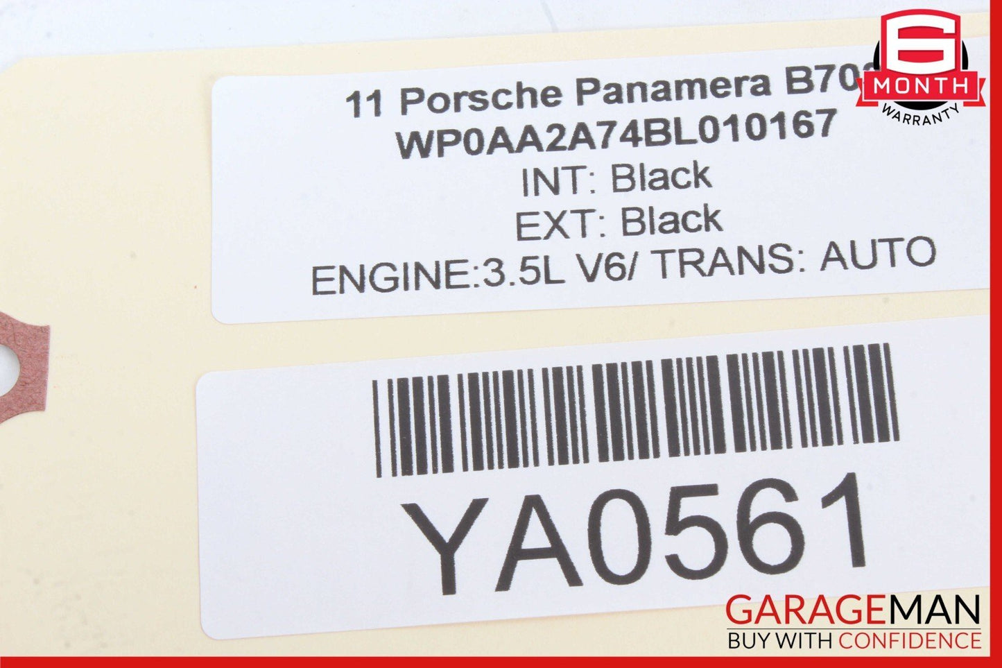 10-16 Porsche Panamera 970 Right Passenger Side Door Window Regulator Motor