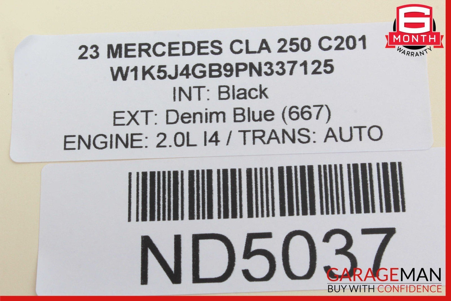 19-23 Mercedes W118 CLA250 Front Left Driver Side Door Control Module Unit OEM