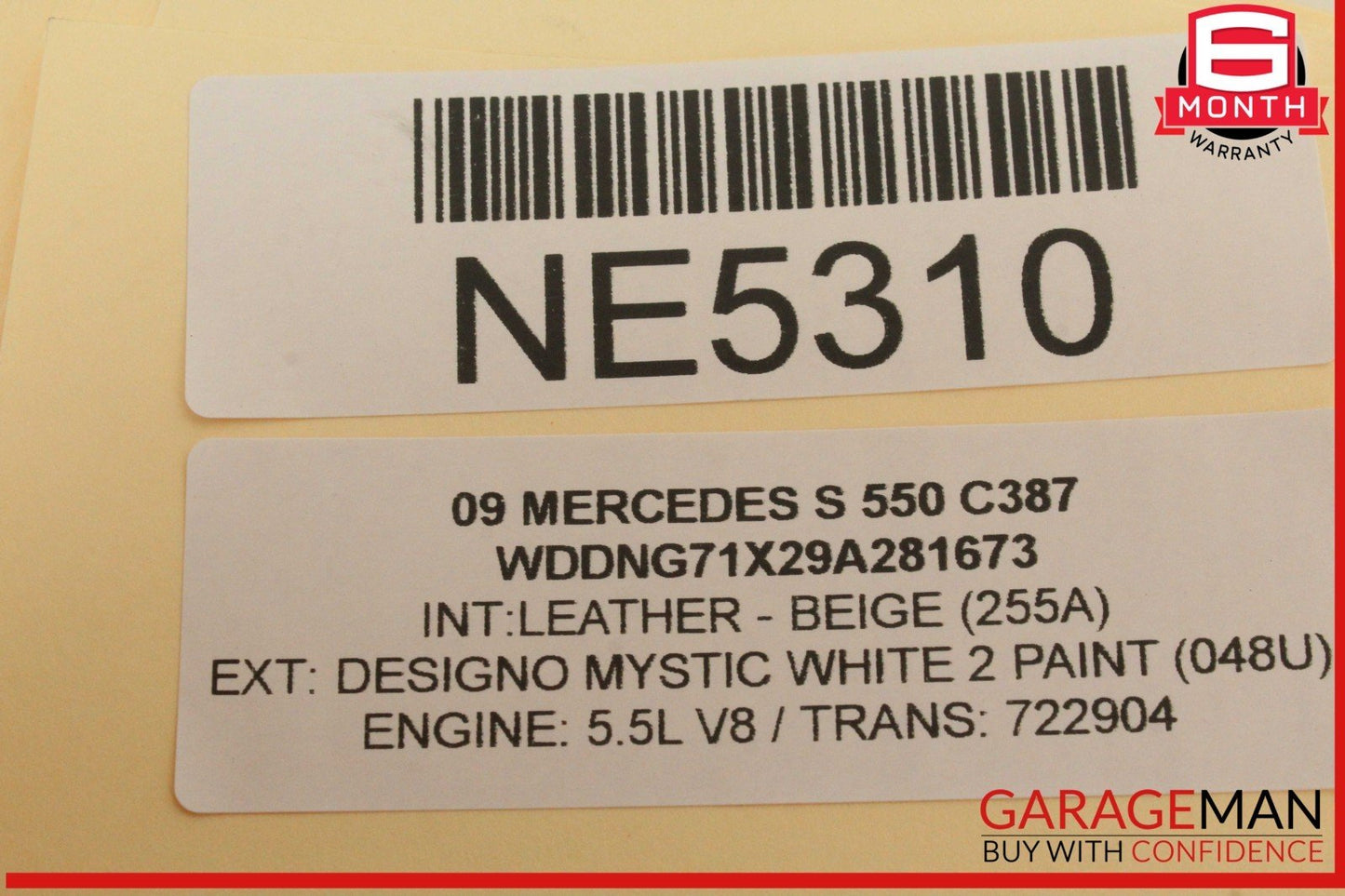 07-09 Mercedes W221 S550 Rear Right or Left Side Door Audio Sound Speaker OEM